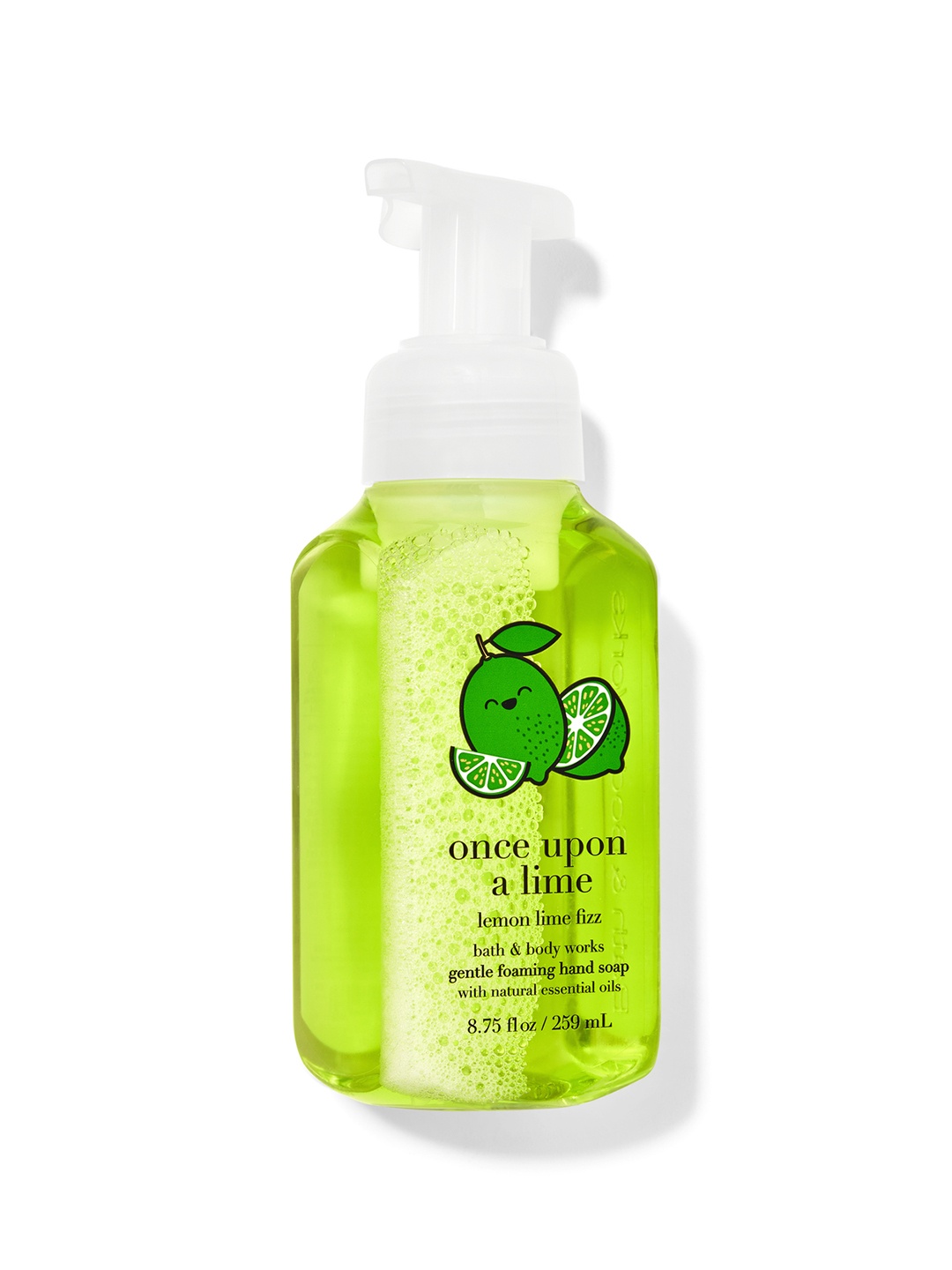 Bath & Body Works Lemon Lime Fizz Gentle Foaming Hand Soap with Essential Oils - 259ml, Lime green
Bath & Body Works Lemon Lime Fizz Gentle Foaming Hand Soap with Essential Oils - 259ml, Lime green