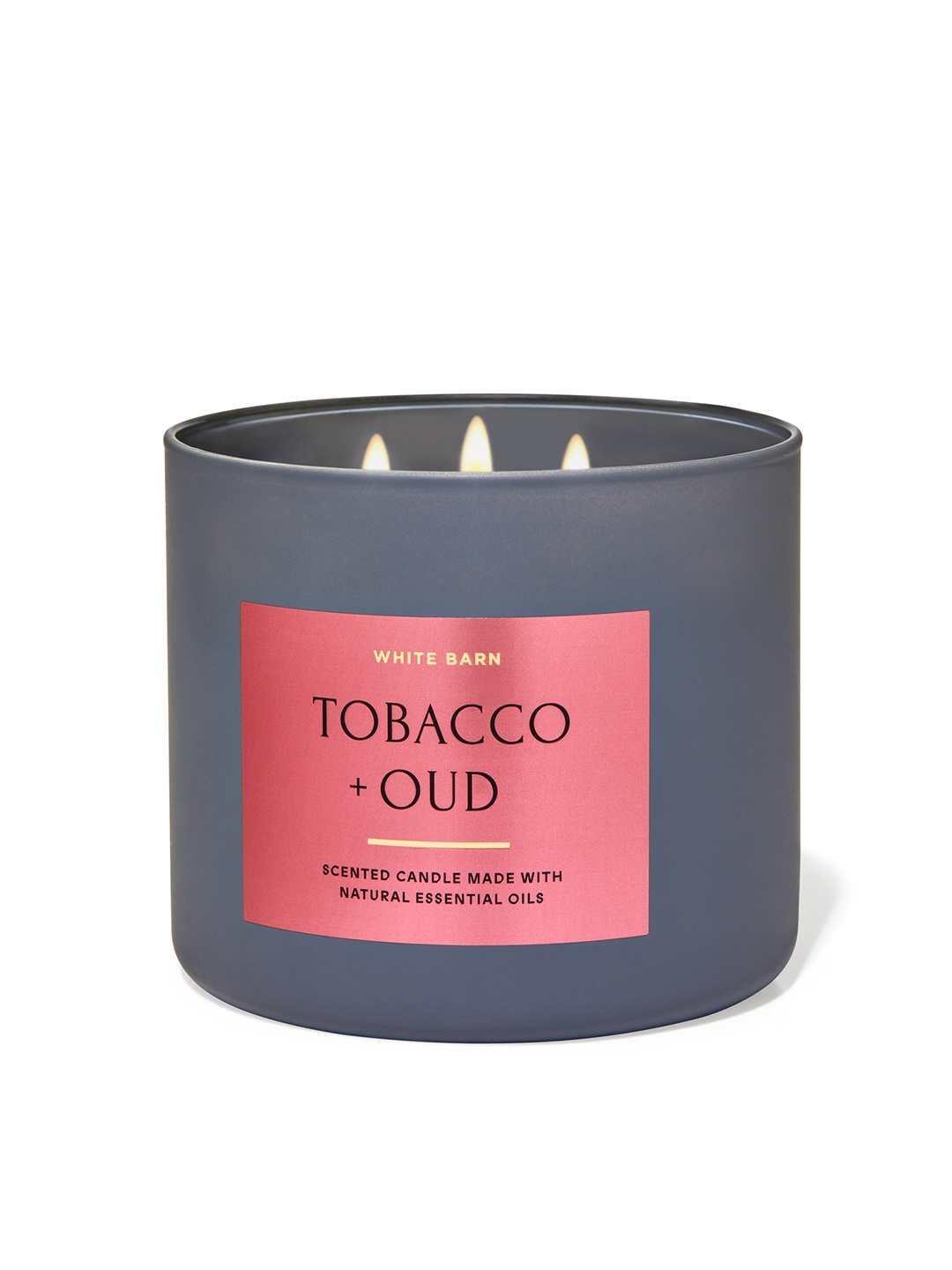 Bath & Body Works Tobacco & Oud 3-Wick Scented Candle with Essential Oil - 411 g, Charcoal
Bath & Body Works Tobacco & Oud 3-Wick Scented Candle with Essential Oil - 411 g, Charcoal