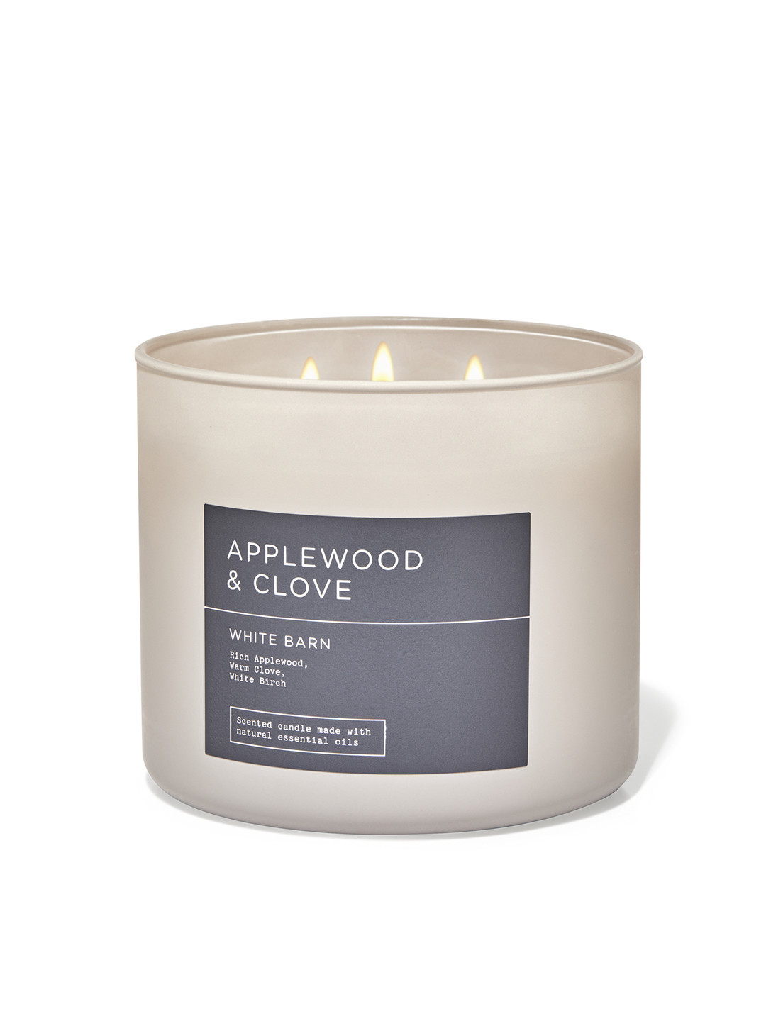 Bath & Body Works Applewood & Clove 3-Wick Scented Candle with Essential Oil - 411 g, Grey
Bath & Body Works Applewood & Clove 3-Wick Scented Candle with Essential Oil - 411 g, Grey