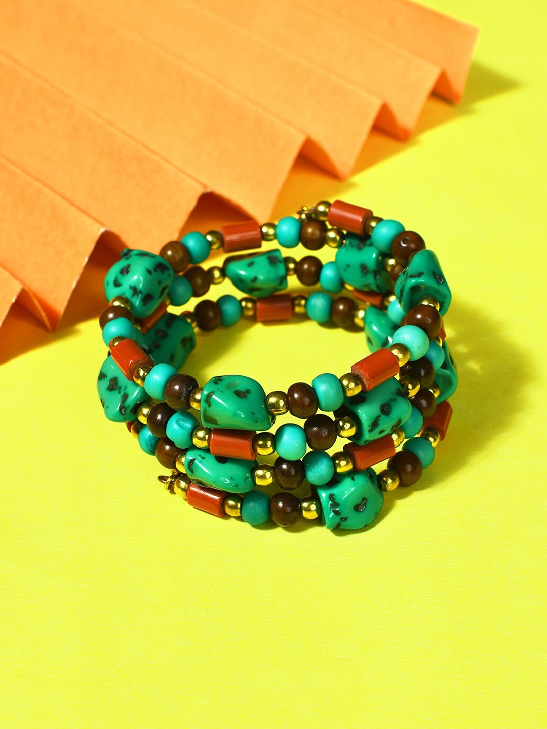 Bamboo Tree Jewels Women Artificial Beaded Slip-On Multistrand Stretchable Bracelet, Green
Bamboo Tree Jewels Women Artificial Beaded Slip-On Multistrand Stretchable Bracelet, Green