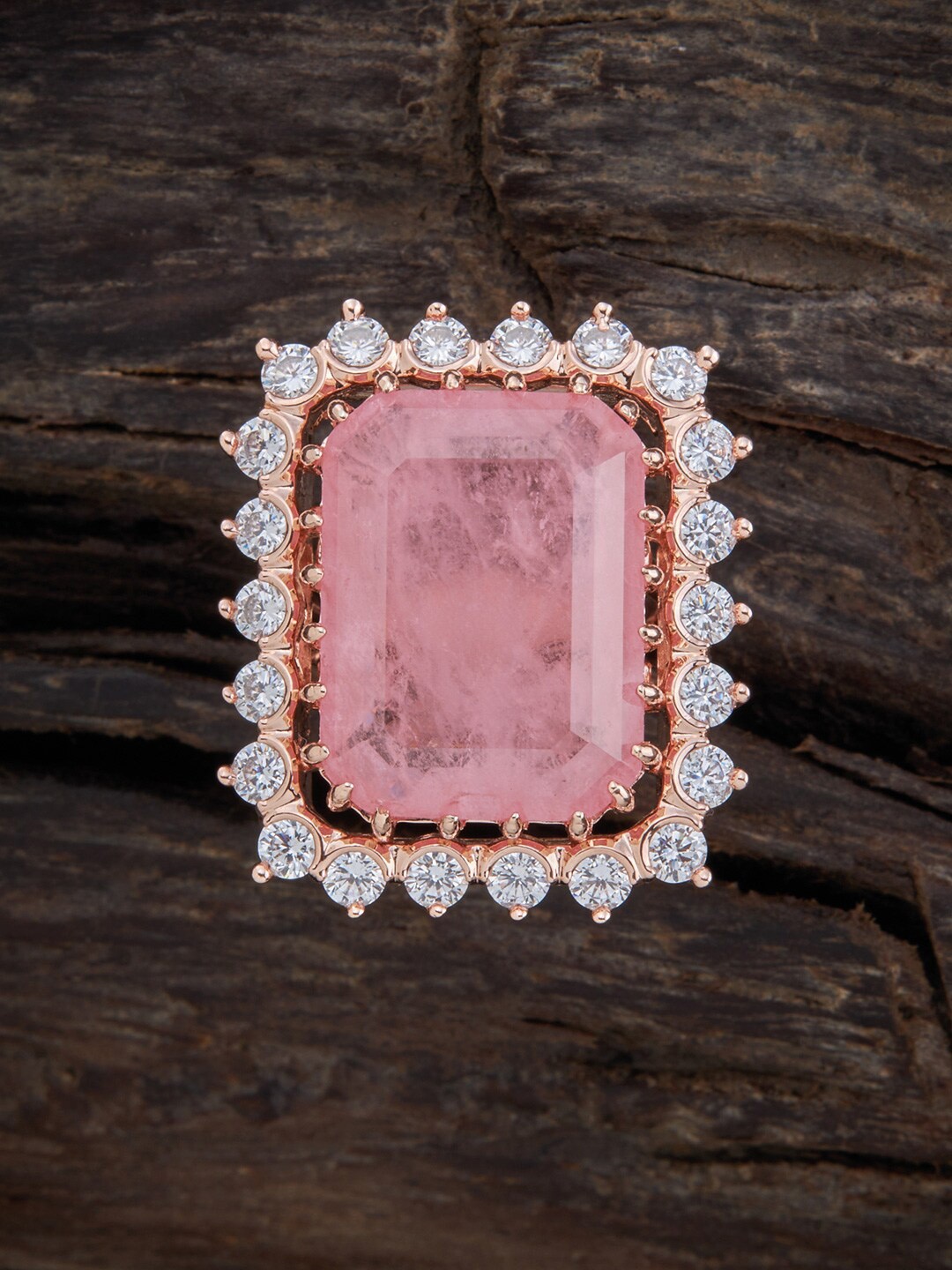 Kushal's Fashion Jewellery Rose-Gold Plated Cubic Zirconia Studded Adjustable Finger Ring, Pink
Kushal's Fashion Jewellery Rose-Gold Plated Cubic Zirconia Studded Adjustable Finger Ring, Pink