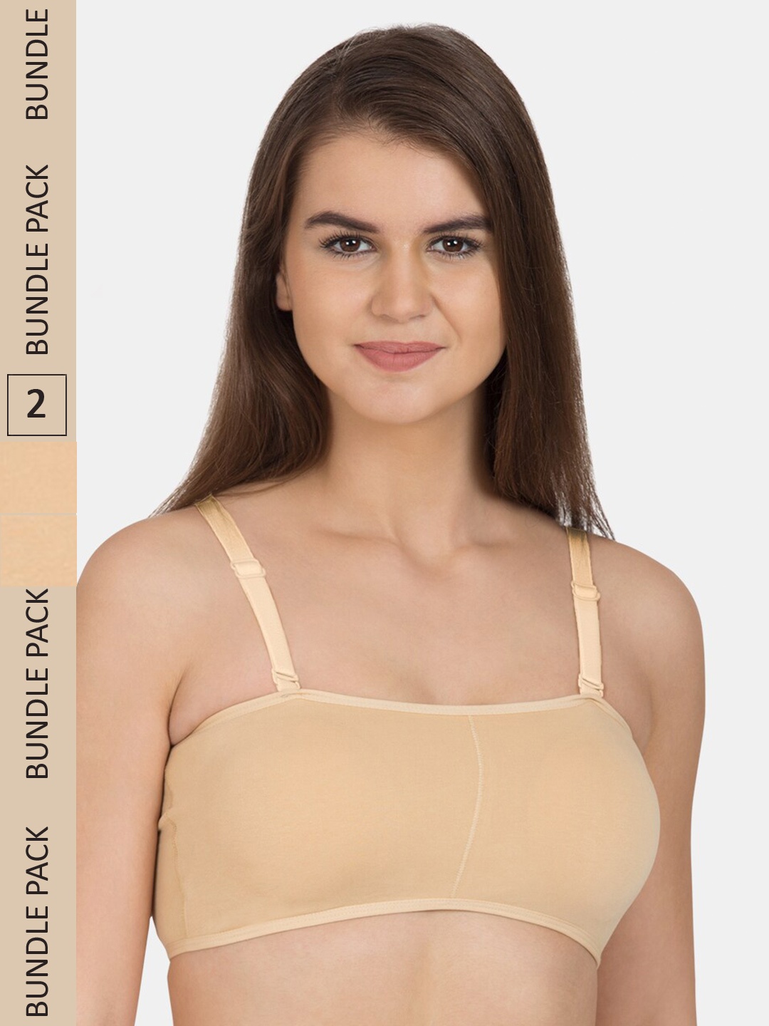 Tweens Pack Of 2 Non-Padded Full Coverage All Day Comfort Seamless Sports Bra, Beige
Tweens Pack Of 2 Non-Padded Full Coverage All Day Comfort Seamless Sports Bra, Beige