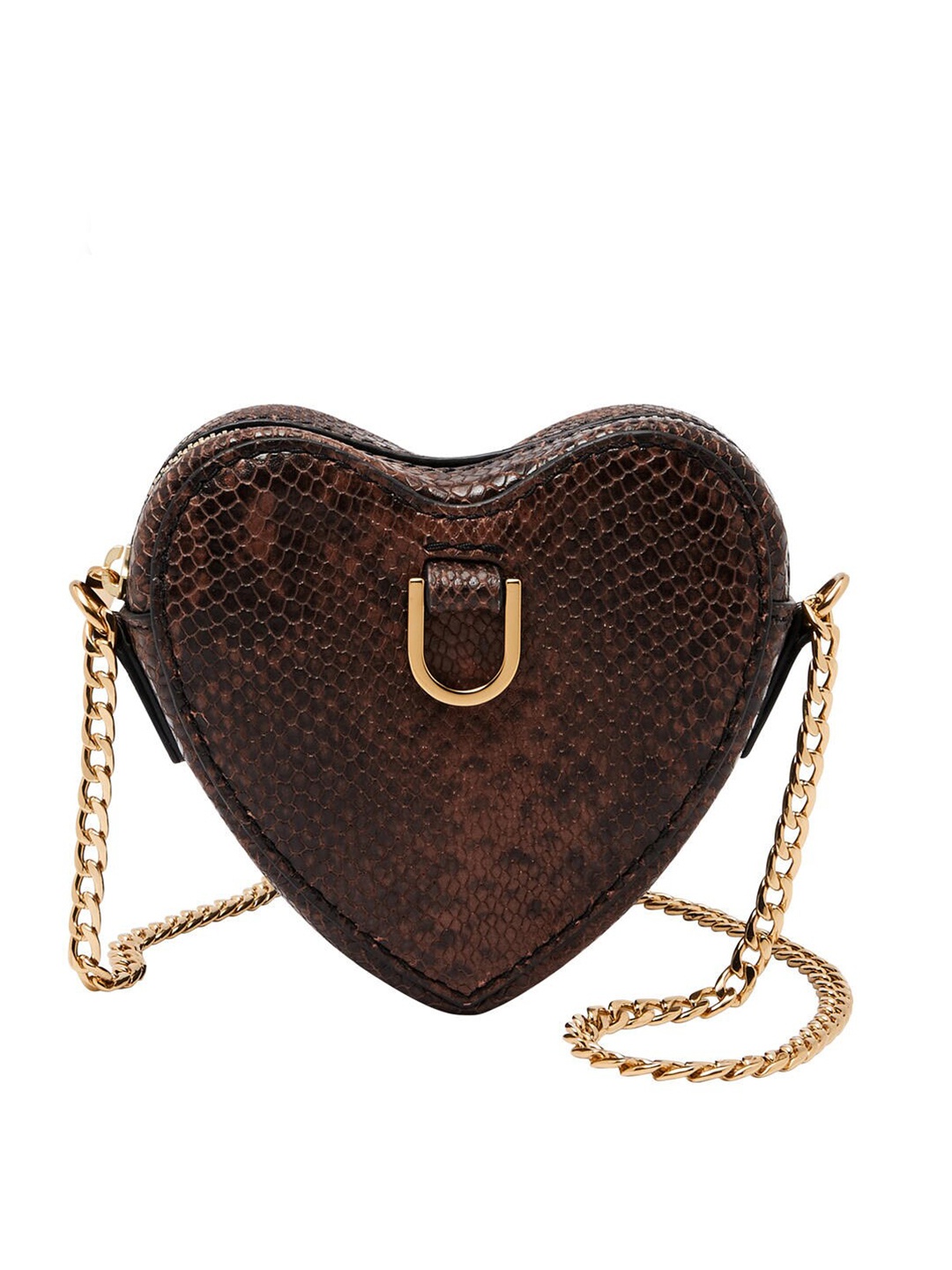Fossil Animal Print Textured Leather Detachable Strap Sling Bag, Coffee brown
Fossil Animal Print Textured Leather Detachable Strap Sling Bag, Coffee brown