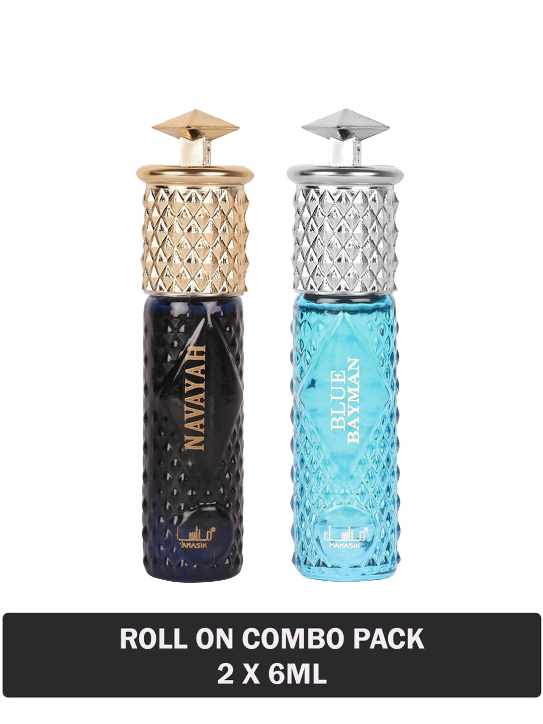 MANASIK Set Of 2 Long-Lasting Roll-On Attars 6ml Each - Navayah & Blue Bayman
MANASIK Set Of 2 Long-Lasting Roll-On Attars 6ml Each - Navayah & Blue Bayman