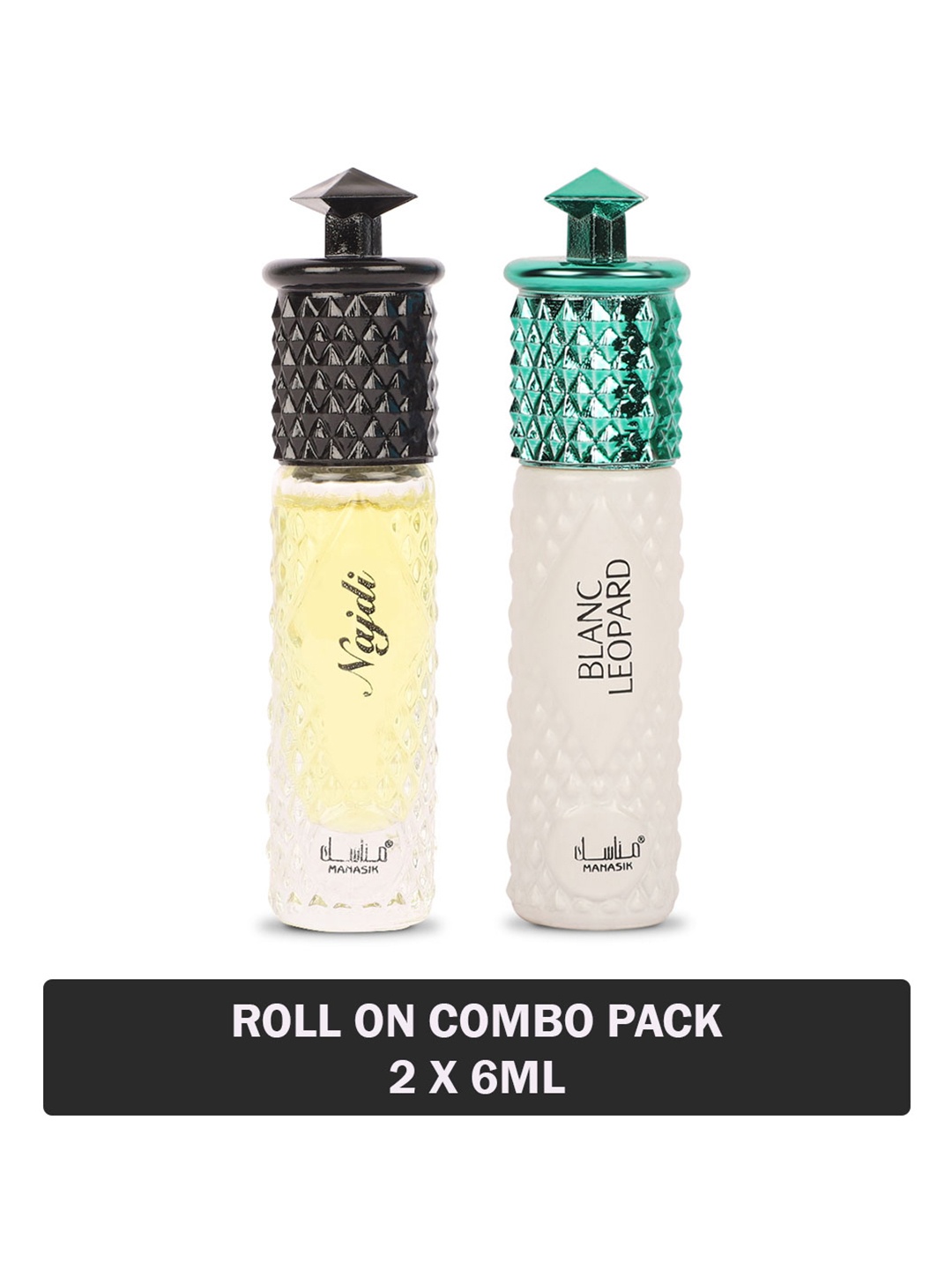 MANASIK Men Set Of 2 Long-Lasting Roll-On Attars 6ml Each- Najdi & Blanc Leopard, Yellow
MANASIK Men Set Of 2 Long-Lasting Roll-On Attars 6ml Each- Najdi & Blanc Leopard, Yellow
