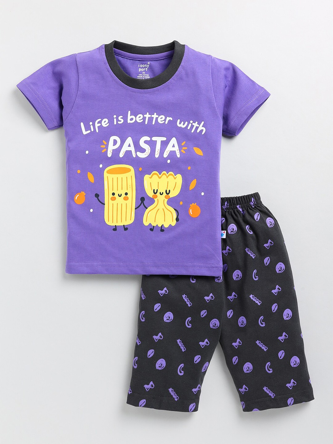 Toonyport Boys Printed Pure Cotton Short Sleeves T-shirt with Shorts Clothing Set, Purple
Toonyport Boys Printed Pure Cotton Short Sleeves T-shirt with Shorts Clothing Set, Purple