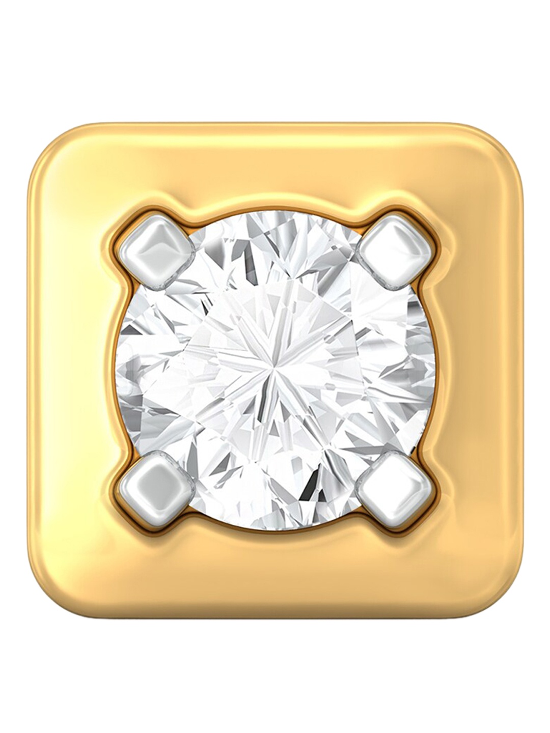 MELORRA Tetra-fic 18KT Gold Rhodium-Plated Square Shaped Diamond Studded Nosepin, White
MELORRA Tetra-fic 18KT Gold Rhodium-Plated Square Shaped Diamond Studded Nosepin, White