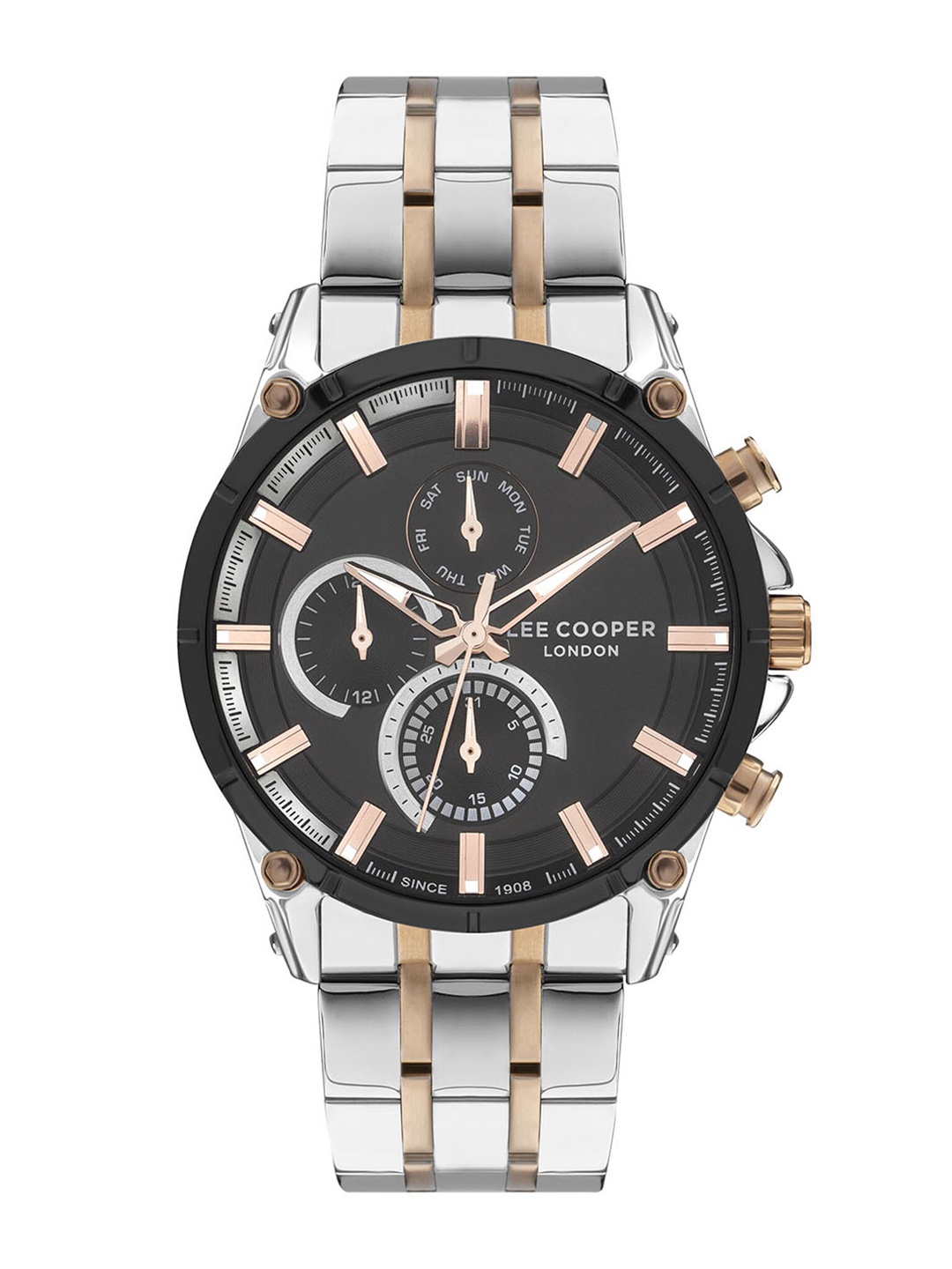 Lee Cooper Men Brass Stainless Steel Bracelet Style Straps Digital Watch LC07532.560, Grey
Lee Cooper Men Brass Stainless Steel Bracelet Style Straps Digital Watch LC07532.560, Grey