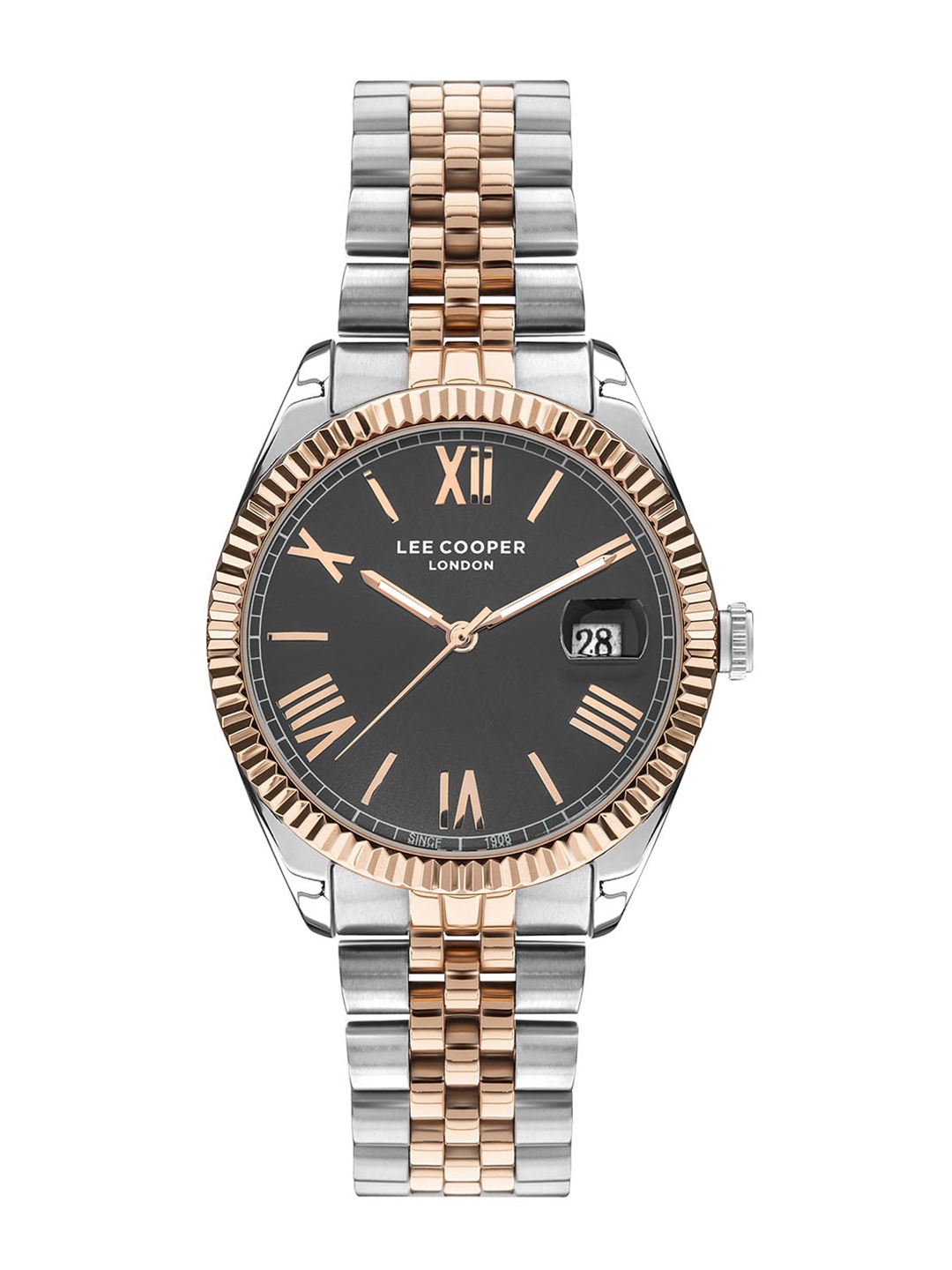 Lee Cooper Men Brass Stainless Steel Bracelet Style Straps Analogue Watch LC07449.560, Grey
Lee Cooper Men Brass Stainless Steel Bracelet Style Straps Analogue Watch LC07449.560, Grey