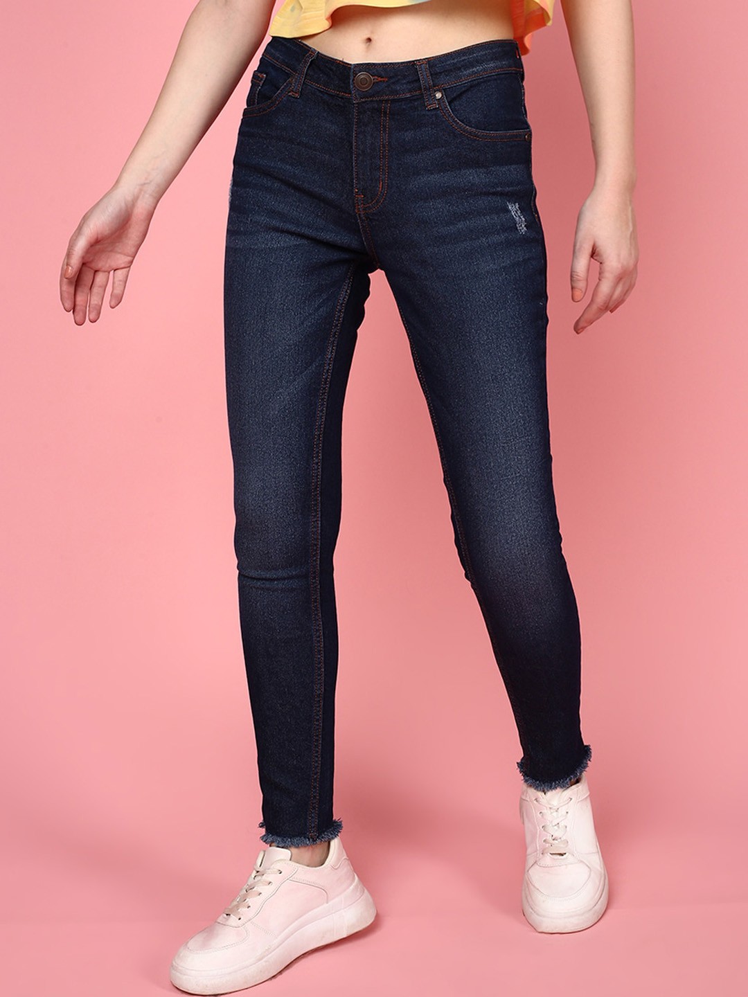 JUNEBERRY Women Original Skinny Fit Low Distress Light Fade Stretchable Cotton Jeans, Blue
JUNEBERRY Women Original Skinny Fit Low Distress Light Fade Stretchable Cotton Jeans, Blue
