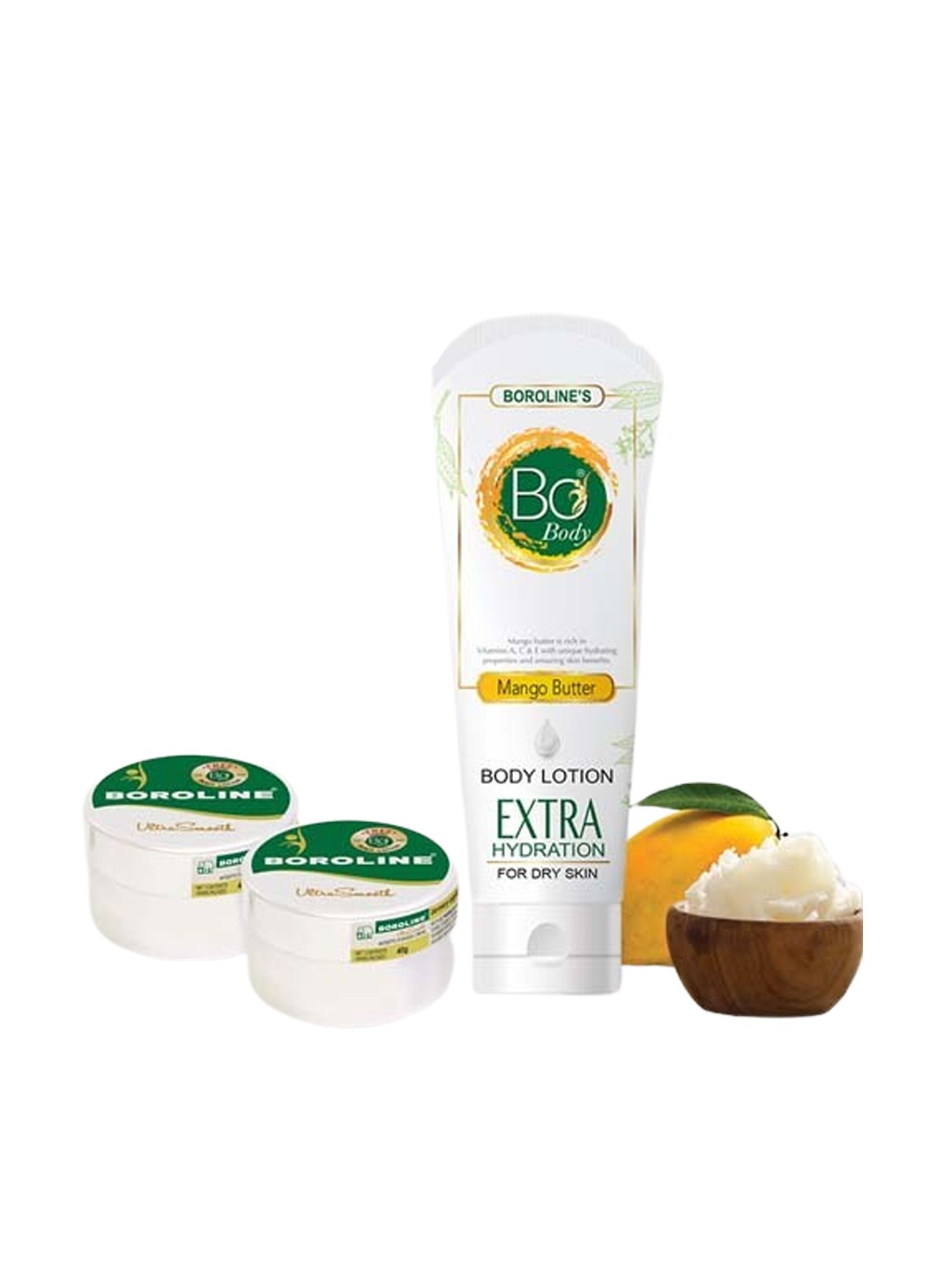 BOROLINE Set Of Extra Hydration Bo Body Lotion & 2 Ultrasmooth Night Cream, White
BOROLINE Set Of Extra Hydration Bo Body Lotion & 2 Ultrasmooth Night Cream, White