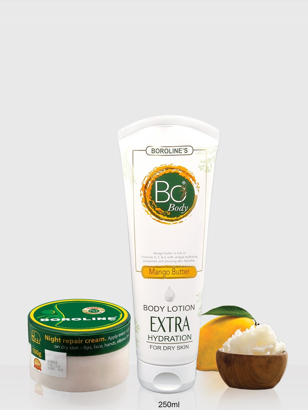 BOROLINE Set Of Extra Hydration Bo Body Lotion With Mango Butter & Antiseptic Cream, White
BOROLINE Set Of Extra Hydration Bo Body Lotion With Mango Butter & Antiseptic Cream, White