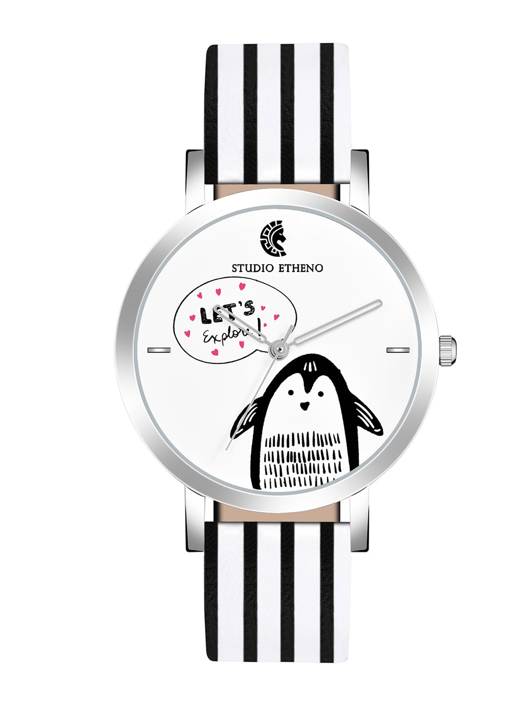 STUDIO ETHENO Women Dial & Stainless Steel Bracelet Style Straps Analogue Watch ZDL-3_N, White
STUDIO ETHENO Women Dial & Stainless Steel Bracelet Style Straps Analogue Watch ZDL-3_N, White
