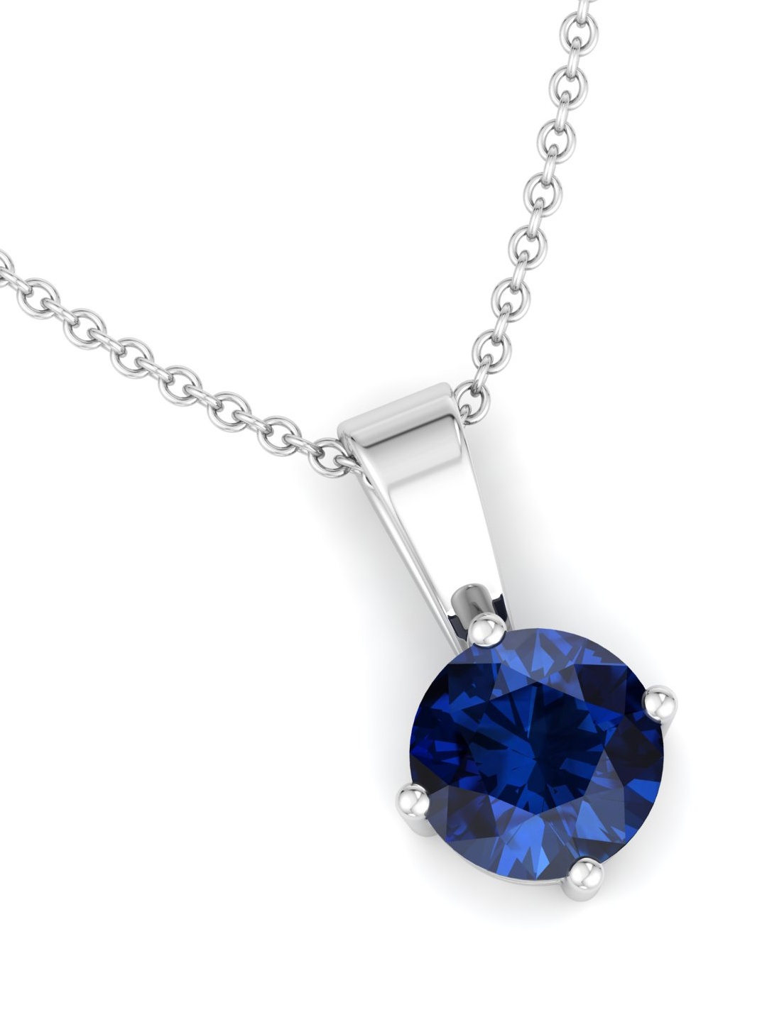 Inddus Jewels Women Rhodium-Plated Circular Shaped 925 Sterling Silver Pendant With Chain, Blue
Inddus Jewels Women Rhodium-Plated Circular Shaped 925 Sterling Silver Pendant With Chain, Blue