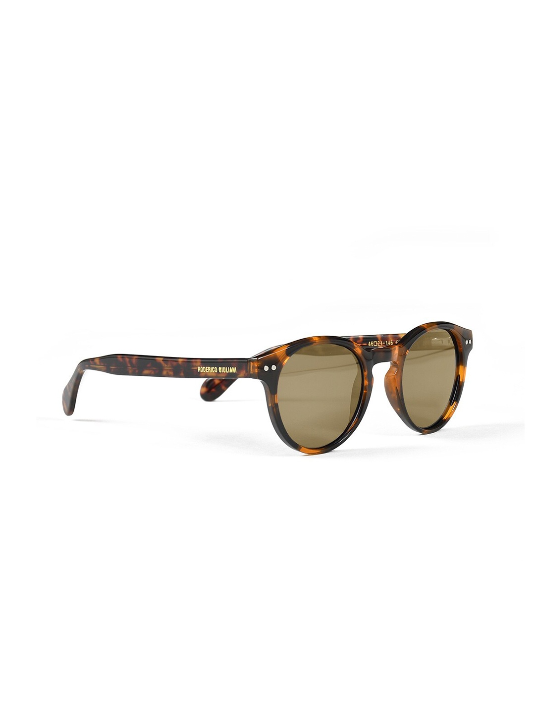 RODERICO GIULIANI Round Sunglasses with Polarised & UV Protected Lens MABR52000002, Brown
RODERICO GIULIANI Round Sunglasses with Polarised & UV Protected Lens MABR52000002, Brown