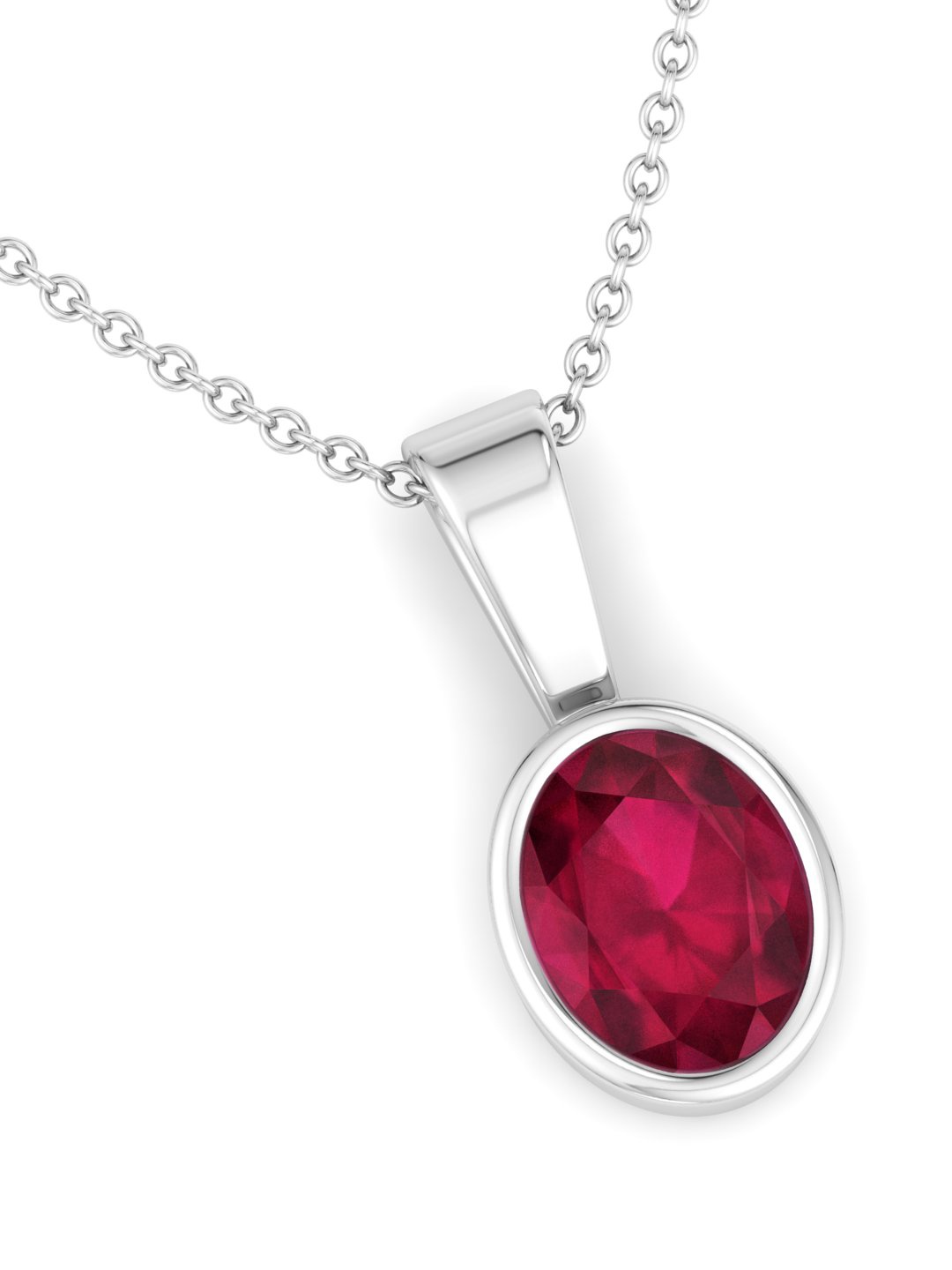 Inddus Jewels Women Rhodium-Plated Oval Shaped 925 Sterling Silver Pendant With Chain, Red
Inddus Jewels Women Rhodium-Plated Oval Shaped 925 Sterling Silver Pendant With Chain, Red