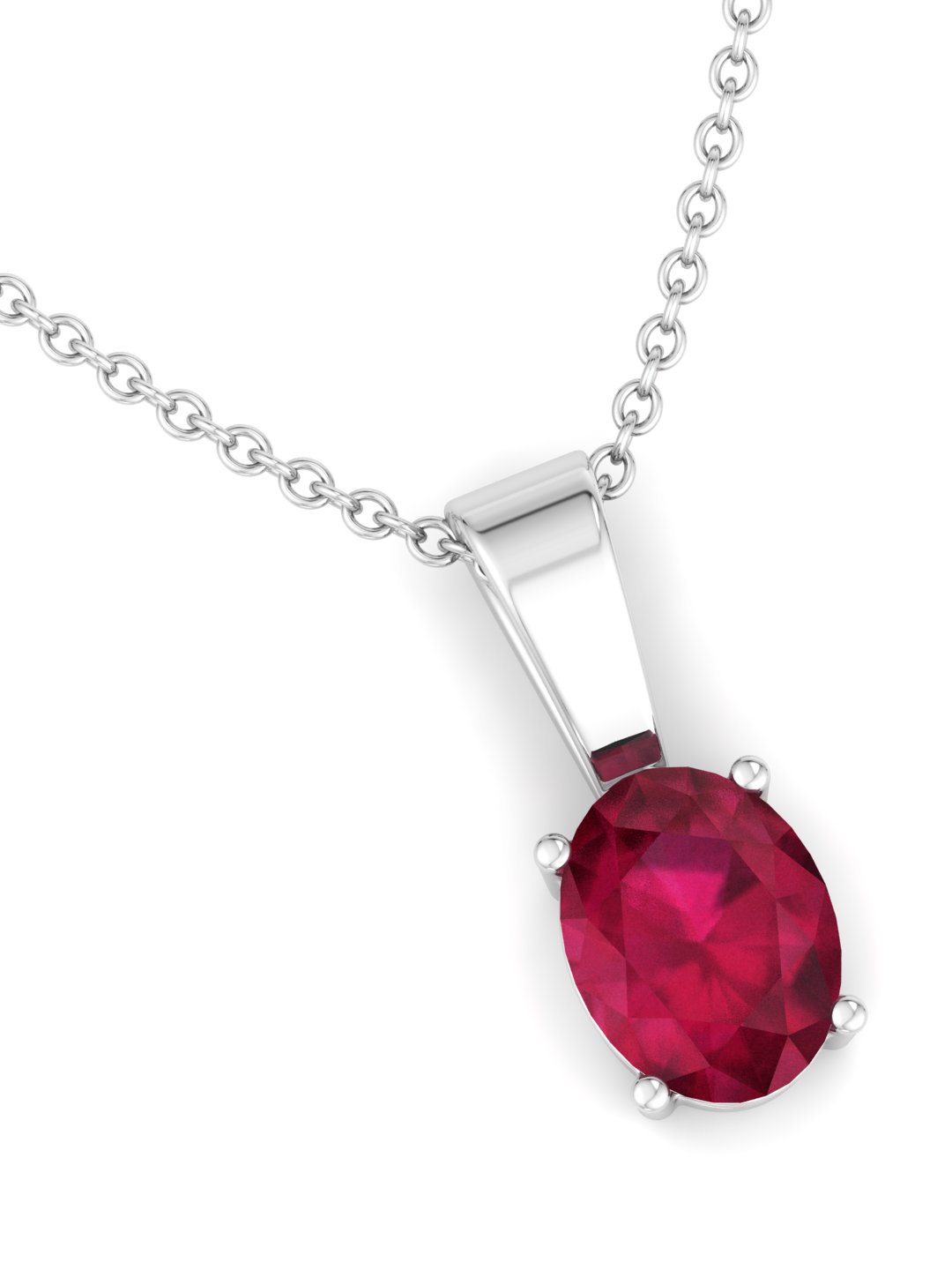 Inddus Jewels Women Rhodium-Plated Oval Shaped 925 Sterling Silver Pendant With Chain, Red
Inddus Jewels Women Rhodium-Plated Oval Shaped 925 Sterling Silver Pendant With Chain, Red