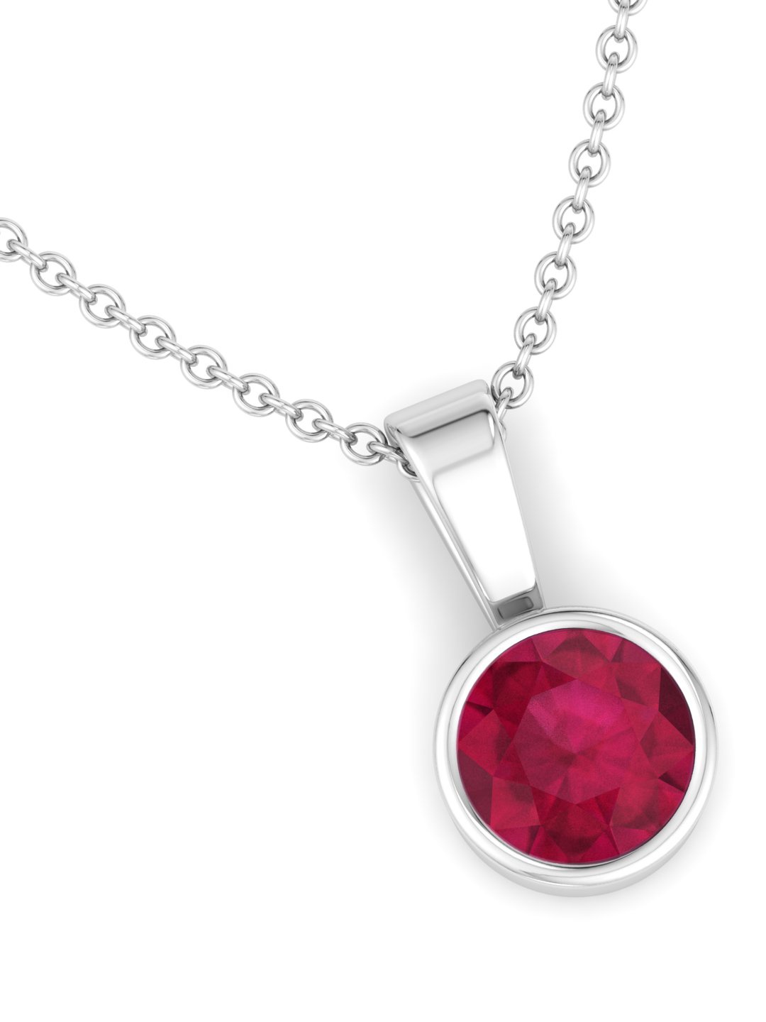 Inddus Jewels Women Rhodium-Plated Circular Shaped 925 Sterling Silver Pendant With Chain, Red
Inddus Jewels Women Rhodium-Plated Circular Shaped 925 Sterling Silver Pendant With Chain, Red