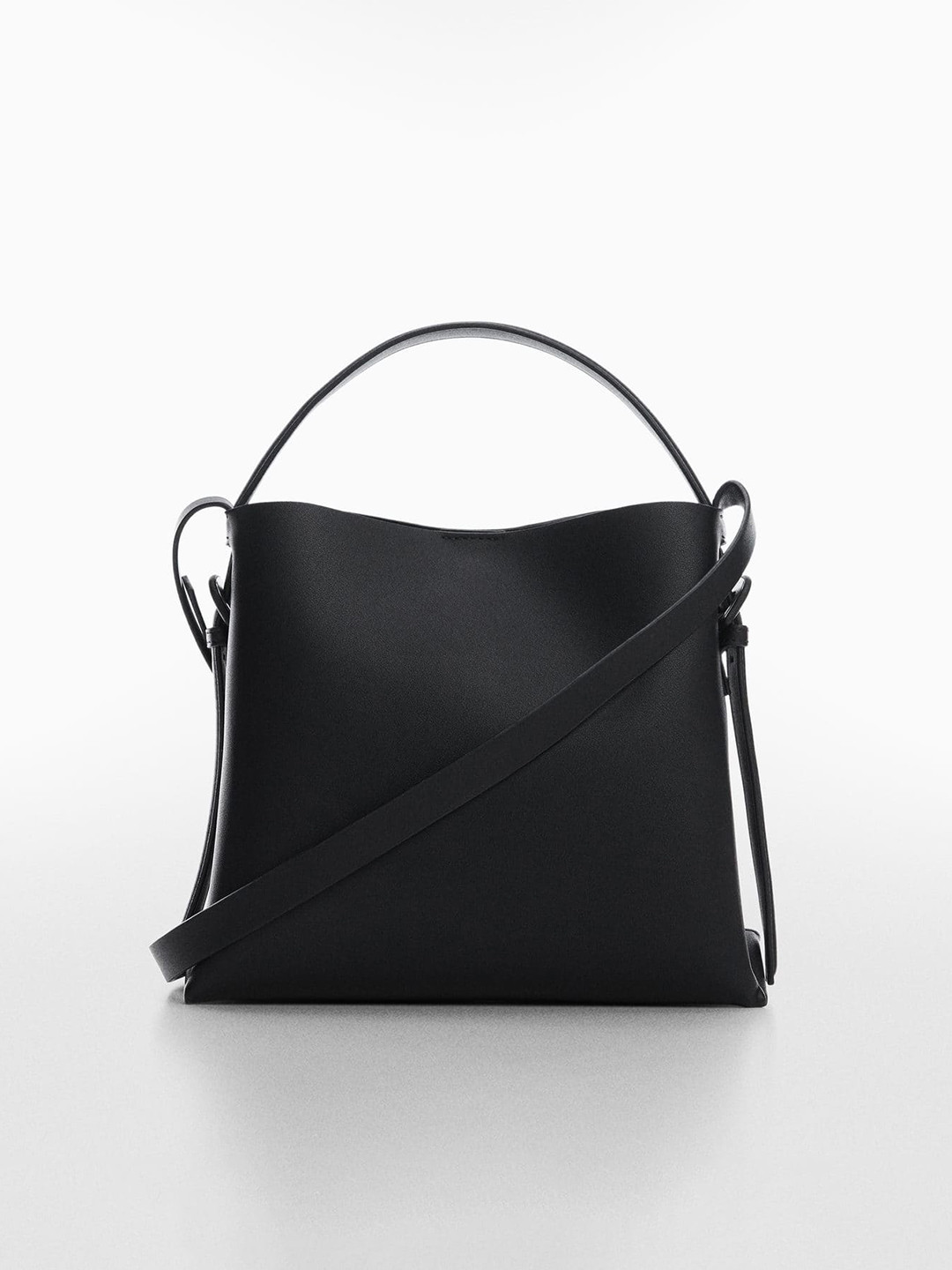 MANGO Women Structured Sling Bag, Black
MANGO Women Structured Sling Bag, Black