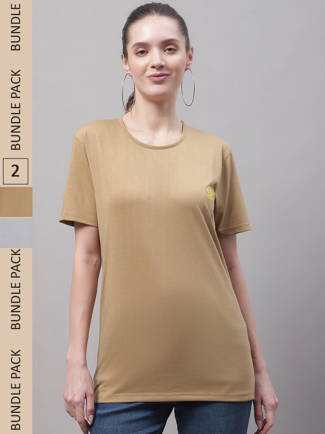 MACK JONNEY Pack Of 2 Cotton T-Shirts, Brown
MACK JONNEY Pack Of 2 Cotton T-Shirts, Brown