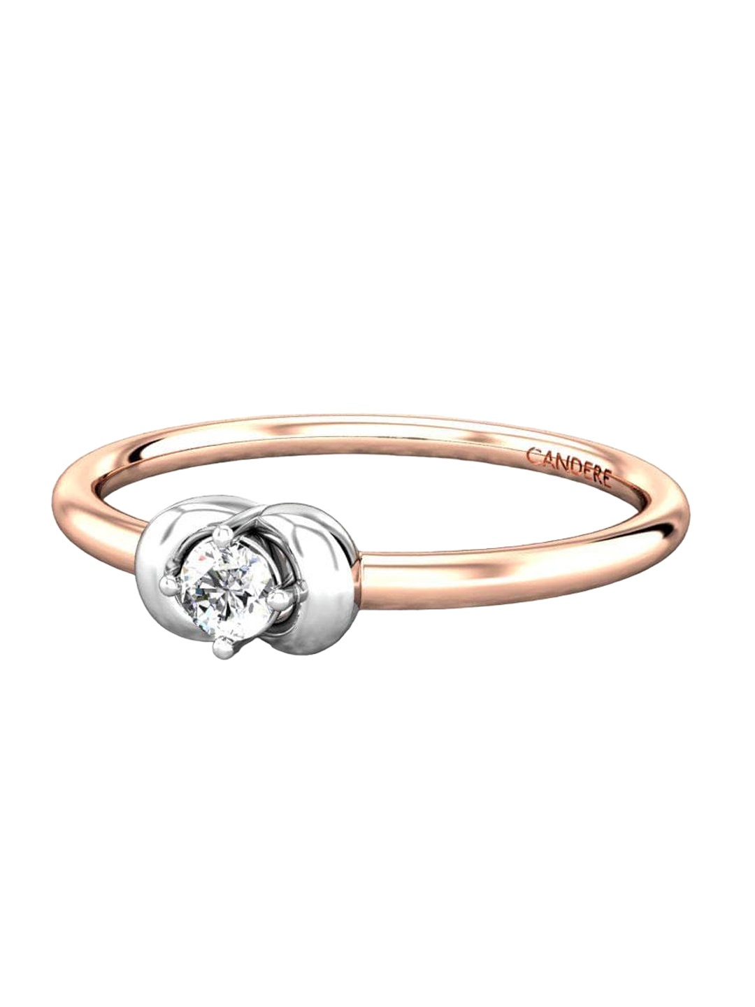 CANDERE A KALYAN JEWELLERS COMPANY 18KT Rose-Gold Diamond Finger Ring 1.46 g
CANDERE A KALYAN JEWELLERS COMPANY 18KT Rose-Gold Diamond Finger Ring 1.46 g