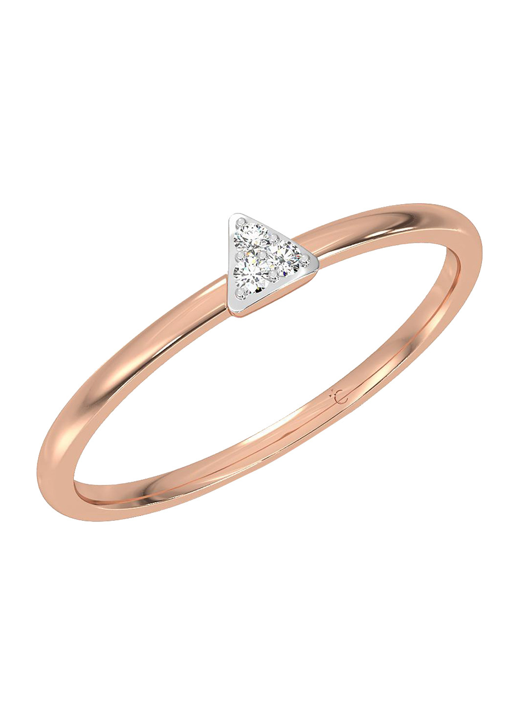 CANDERE A KALYAN JEWELLERS COMPANY 18KT Rose Gold Diamond Finger Ring-1.45 g 
CANDERE A KALYAN JEWELLERS COMPANY 18KT Rose Gold Diamond Finger Ring-1.45 g
