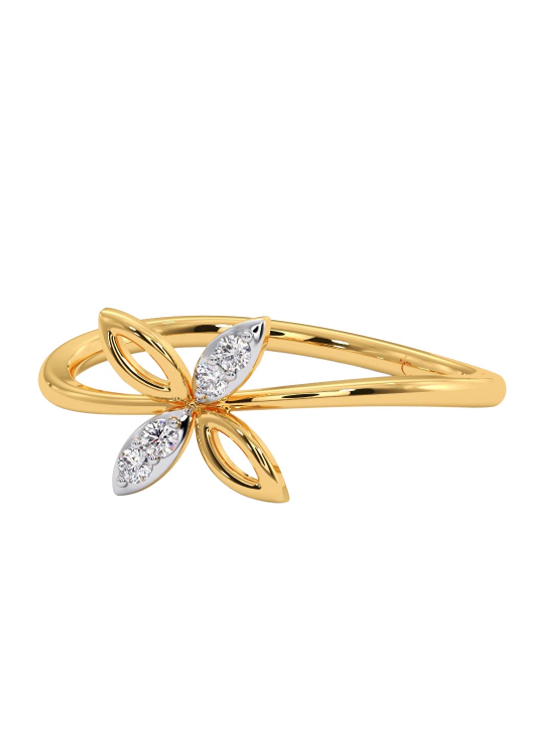 CANDERE A KALYAN JEWELLERS COMPANY 18K BIS Hallmark Yellow Gold & Certified Diamond-Studded Finger Ring
CANDERE A KALYAN JEWELLERS COMPANY 18K BIS Hallmark Yellow Gold & Certified Diamond-Studded Finger Ring