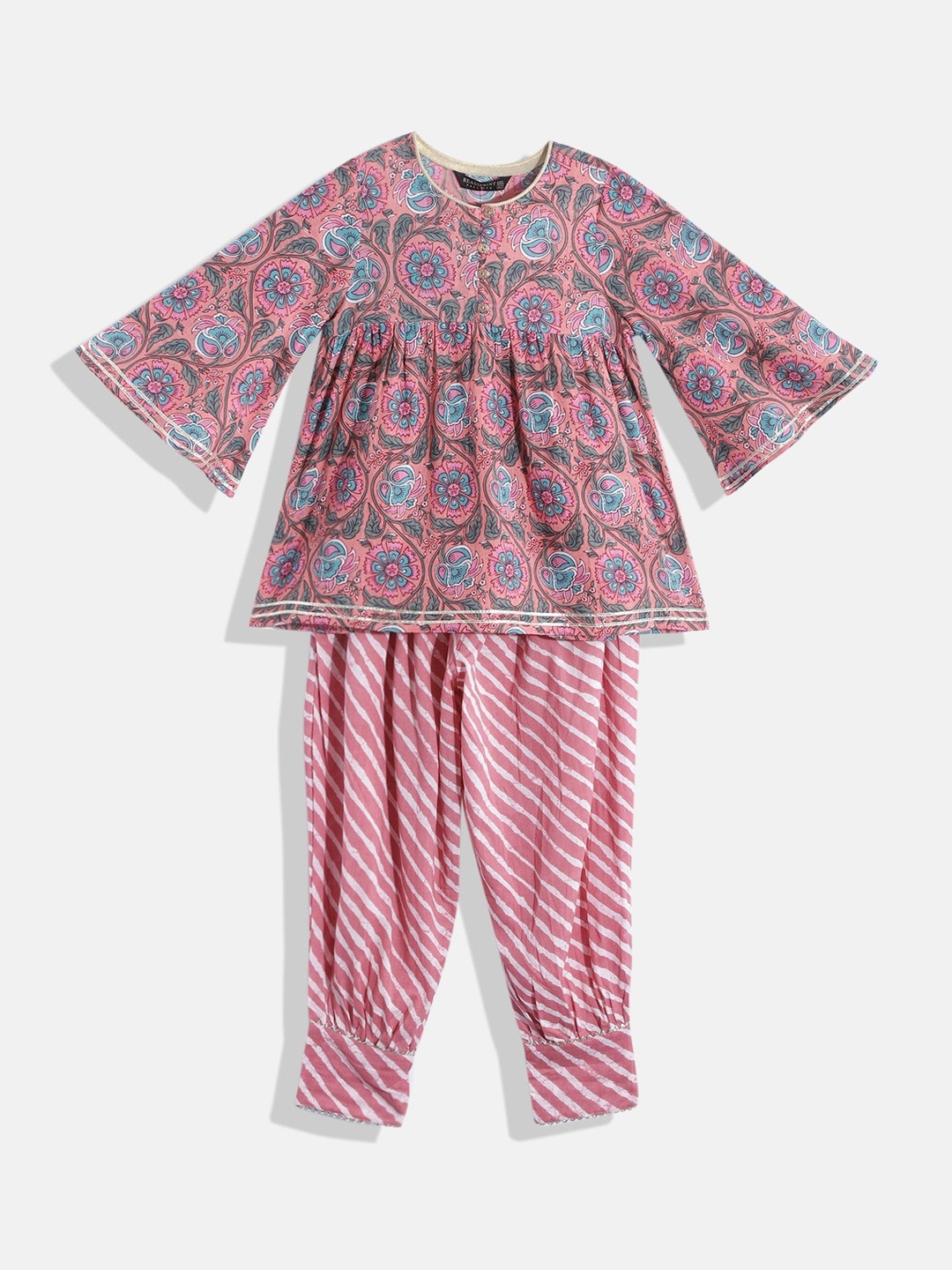 Readiprint Fashions Girls Floral Printed Gotta Patti Pure Cotton Kurta With Salwar, Mauve
Readiprint Fashions Girls Floral Printed Gotta Patti Pure Cotton Kurta With Salwar, Mauve