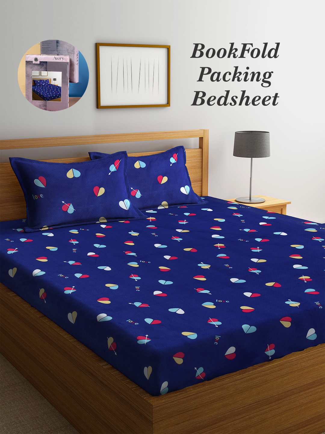Arrabi Bookfold Bookfold Blue & Pink Graphic Printed 300 TC King Bedsheet & Pillow Covers
Arrabi Bookfold Bookfold Blue & Pink Graphic Printed 300 TC King Bedsheet & Pillow Covers