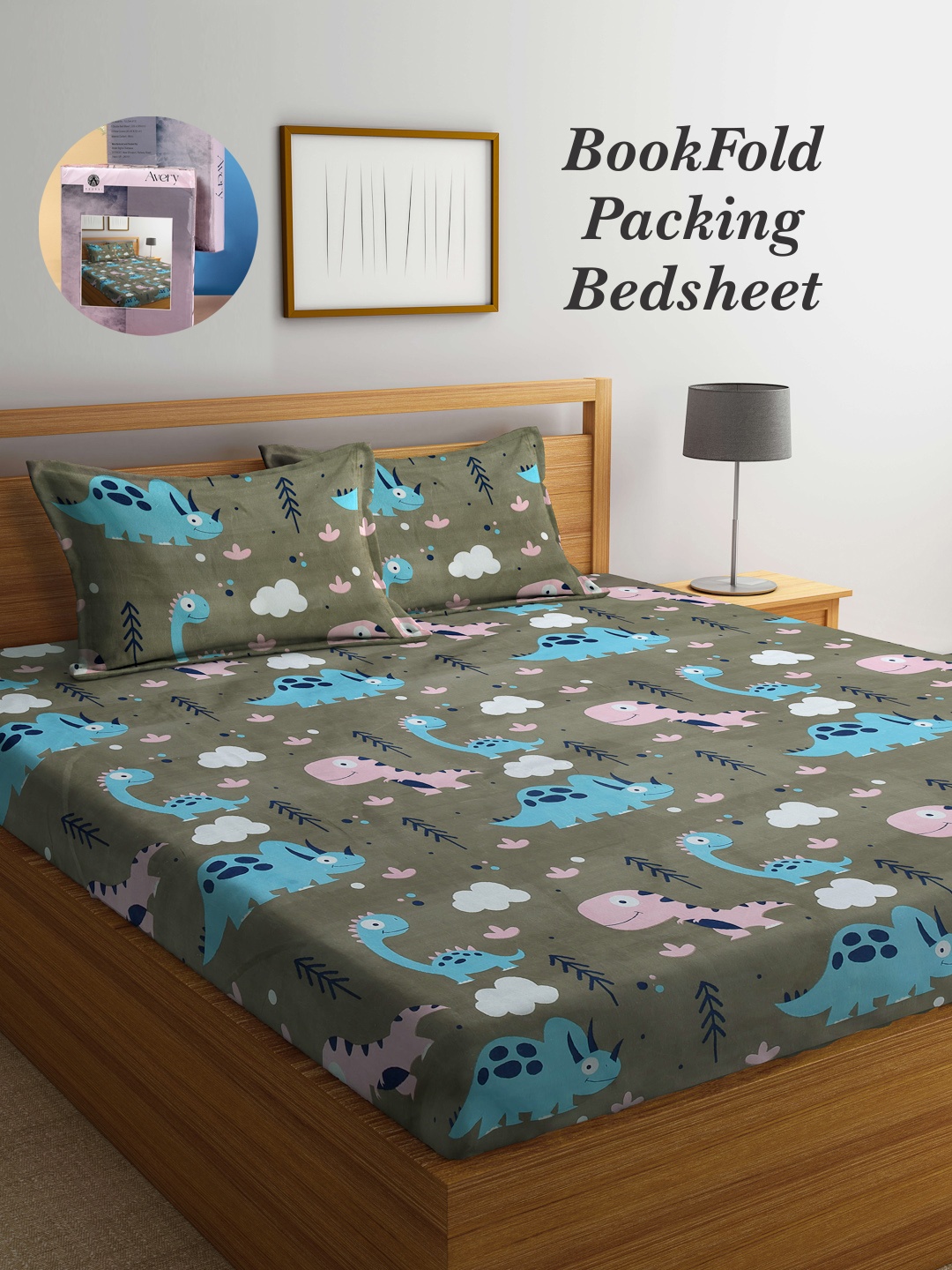 Arrabi Bookfold Green & Blue Conversational Printed 300 TC King Bedsheet & 2 Pillow Covers
Arrabi Bookfold Green & Blue Conversational Printed 300 TC King Bedsheet & 2 Pillow Covers