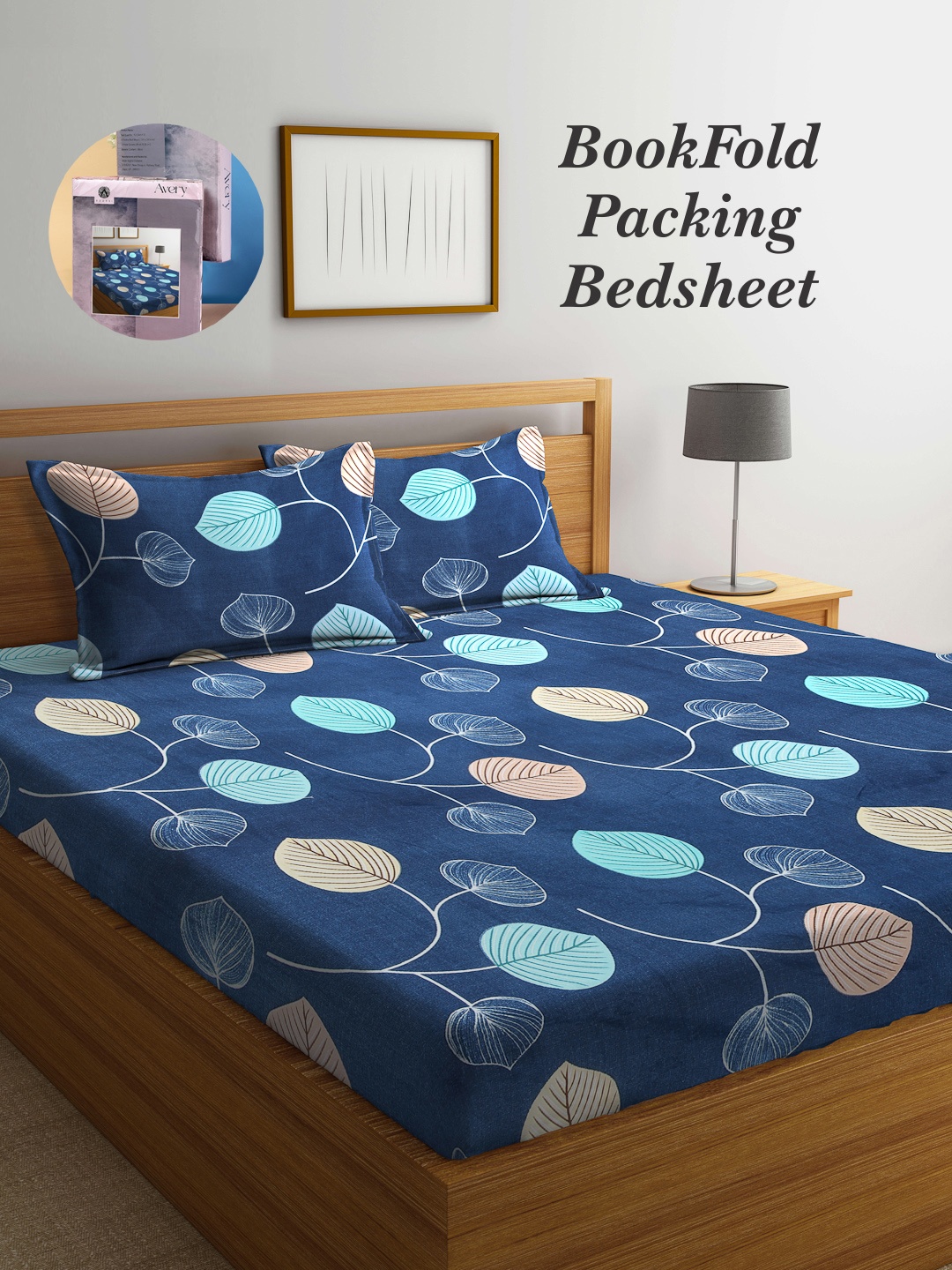 Arrabi Bookfold Blue & Yellow Floral Printed 300 TC King Bedsheet With 2 Pillow Covers
Arrabi Bookfold Blue & Yellow Floral Printed 300 TC King Bedsheet With 2 Pillow Covers