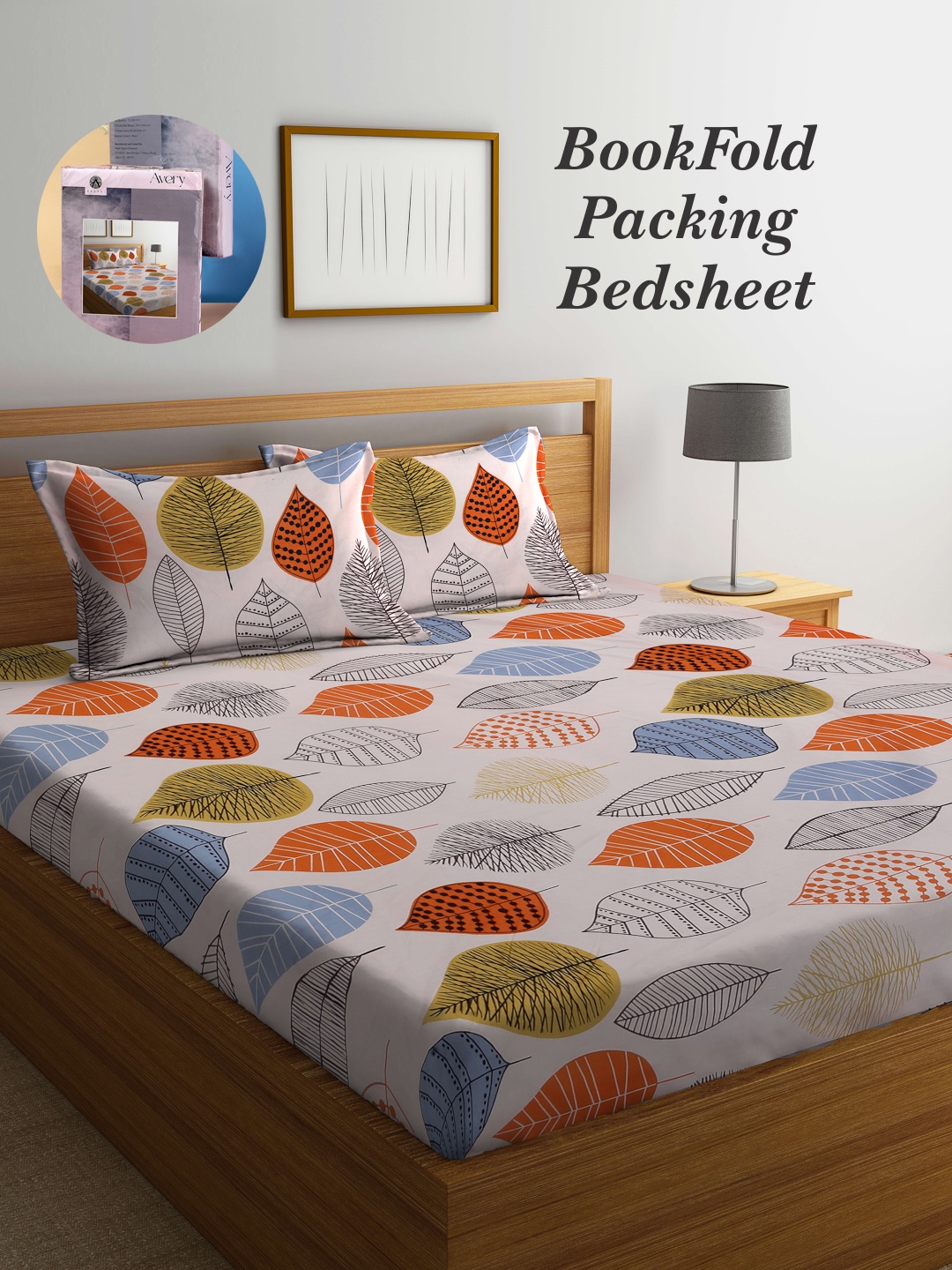 Arrabi Bookfold Peach & Orange Leaf Printed 300 TC King Bedsheet With 2 Pillow Covers
Arrabi Bookfold Peach & Orange Leaf Printed 300 TC King Bedsheet With 2 Pillow Covers