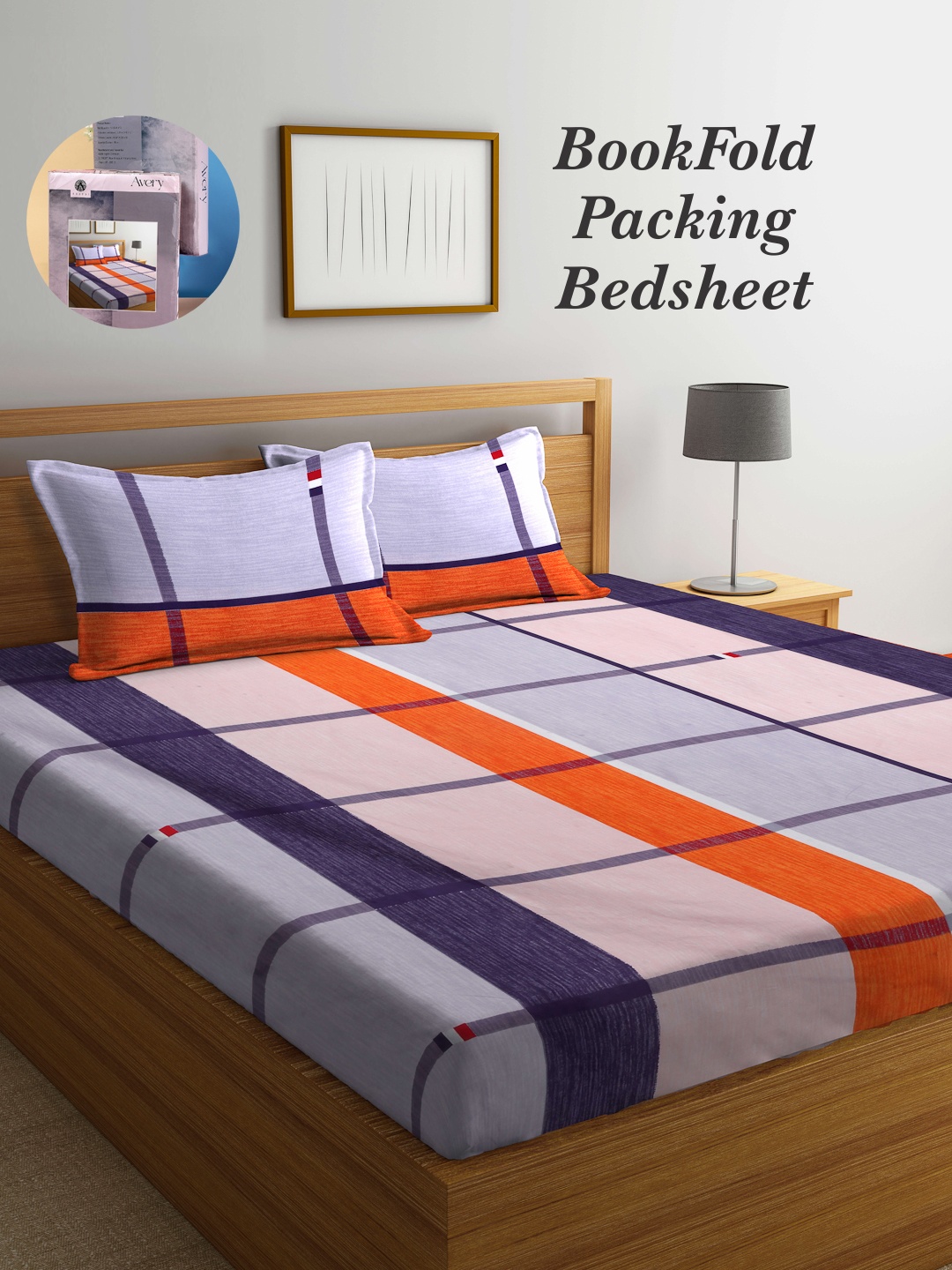 Arrabi Bookfold Purple & Orange Geometric Printed 300 TC King Bedsheet & Pillow Covers
Arrabi Bookfold Purple & Orange Geometric Printed 300 TC King Bedsheet & Pillow Covers