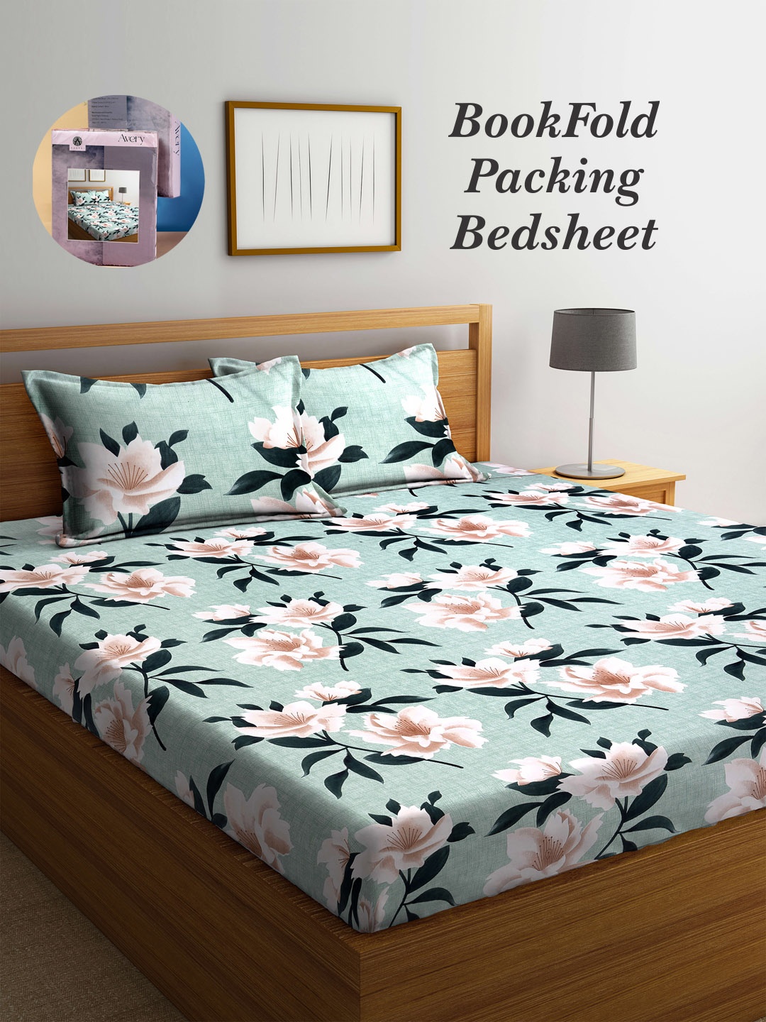 Arrabi Bookfold Green & Brown Floral Printed 300 TC King Bedsheet With 2 Pillow Covers
Arrabi Bookfold Green & Brown Floral Printed 300 TC King Bedsheet With 2 Pillow Covers