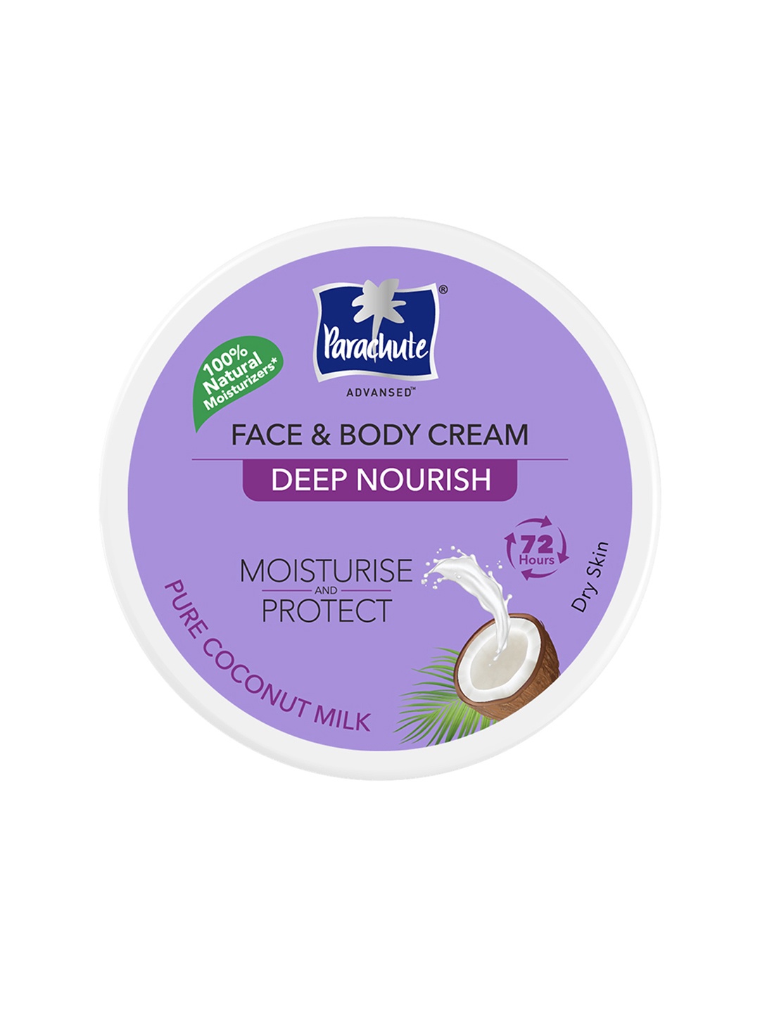 Parachute Advansed Deep Nourish Face & Body Cream Moisturiser for Dry Skin - 280ml, Purple
Parachute Advansed Deep Nourish Face & Body Cream Moisturiser for Dry Skin - 280ml, Purple