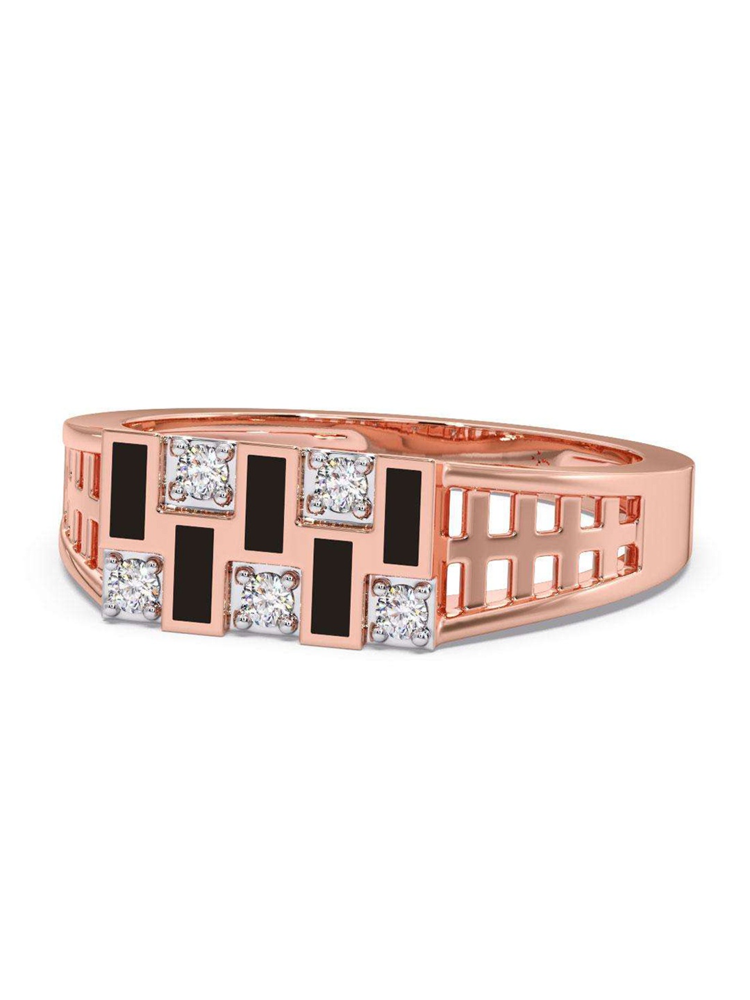 CANDERE A KALYAN JEWELLERS COMPANY Men Diamond-Studded 18KT Rose Gold Ring -4.72 gm
CANDERE A KALYAN JEWELLERS COMPANY Men Diamond-Studded 18KT Rose Gold Ring -4.72 gm