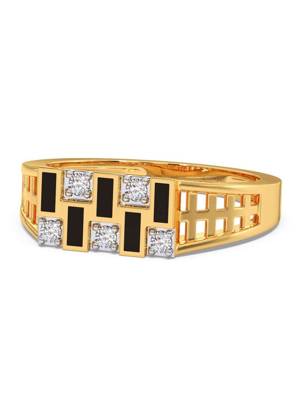 CANDERE A KALYAN JEWELLERS COMPANY Men 14KT Gold Diamond Finger Ring-4.17gm, Yellow
CANDERE A KALYAN JEWELLERS COMPANY Men 14KT Gold Diamond Finger Ring-4.17gm, Yellow