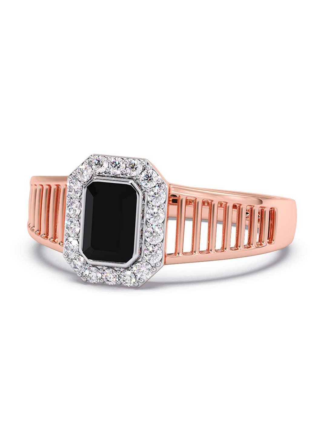 CANDERE A KALYAN JEWELLERS COMPANY Men Diamond-Studded 18KT Rose Gold Ring - 4.86 gm
CANDERE A KALYAN JEWELLERS COMPANY Men Diamond-Studded 18KT Rose Gold Ring - 4.86 gm