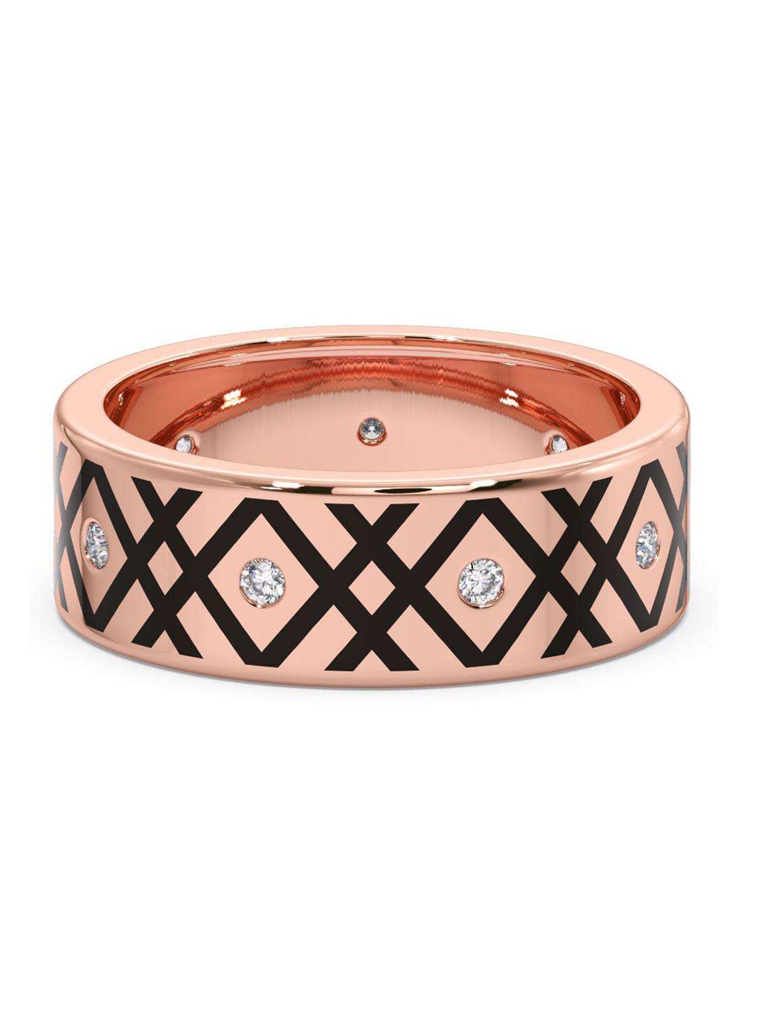 CANDERE A KALYAN JEWELLERS COMPANY Men Diamond-Studded 18KT Rose Gold Ring - 4.96 gm
CANDERE A KALYAN JEWELLERS COMPANY Men Diamond-Studded 18KT Rose Gold Ring - 4.96 gm