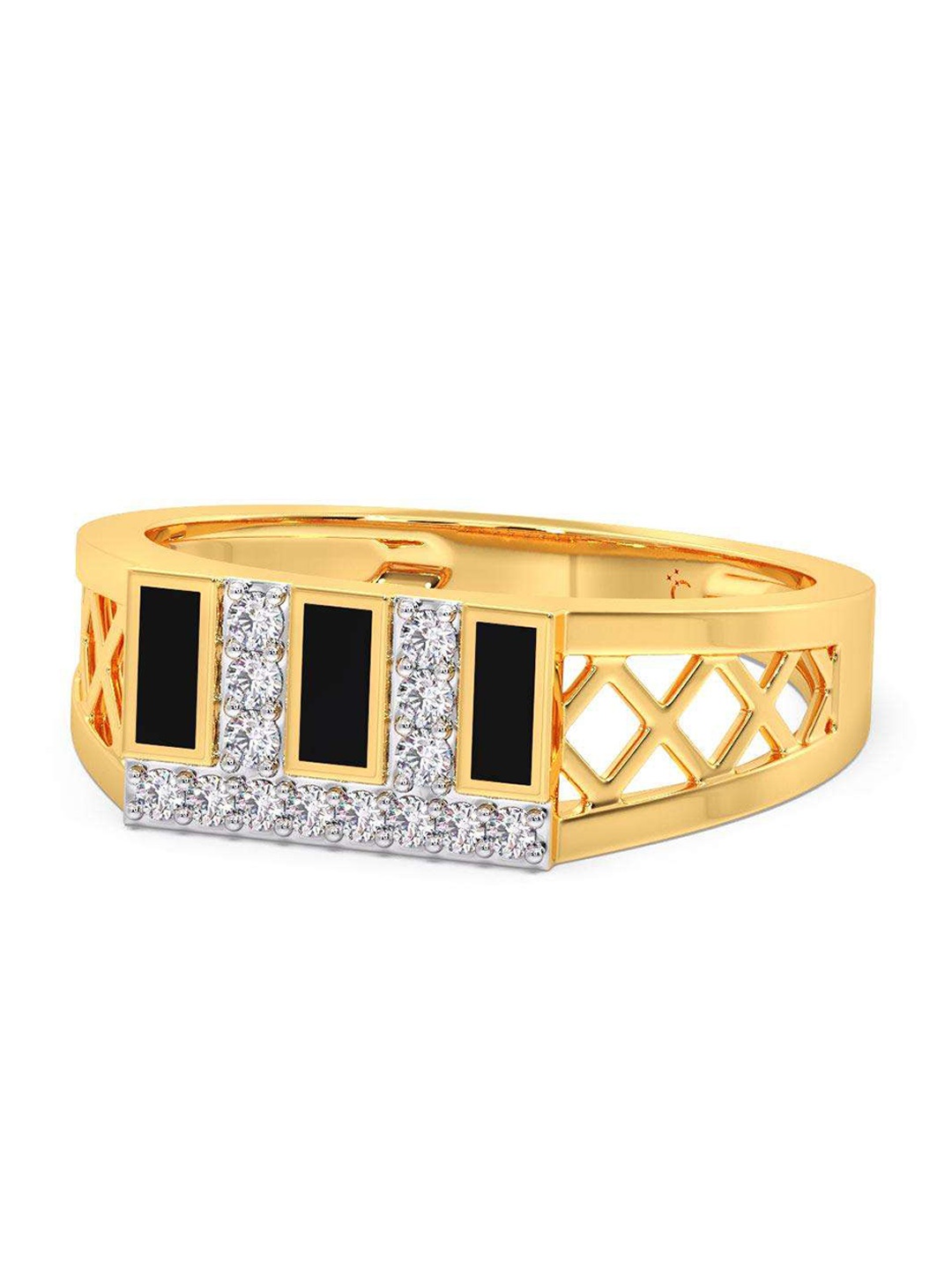CANDERE A KALYAN JEWELLERS COMPANY Men 14KT Yellow Gold Diamond-Studded Ring - 3.26 g
CANDERE A KALYAN JEWELLERS COMPANY Men 14KT Yellow Gold Diamond-Studded Ring - 3.26 g