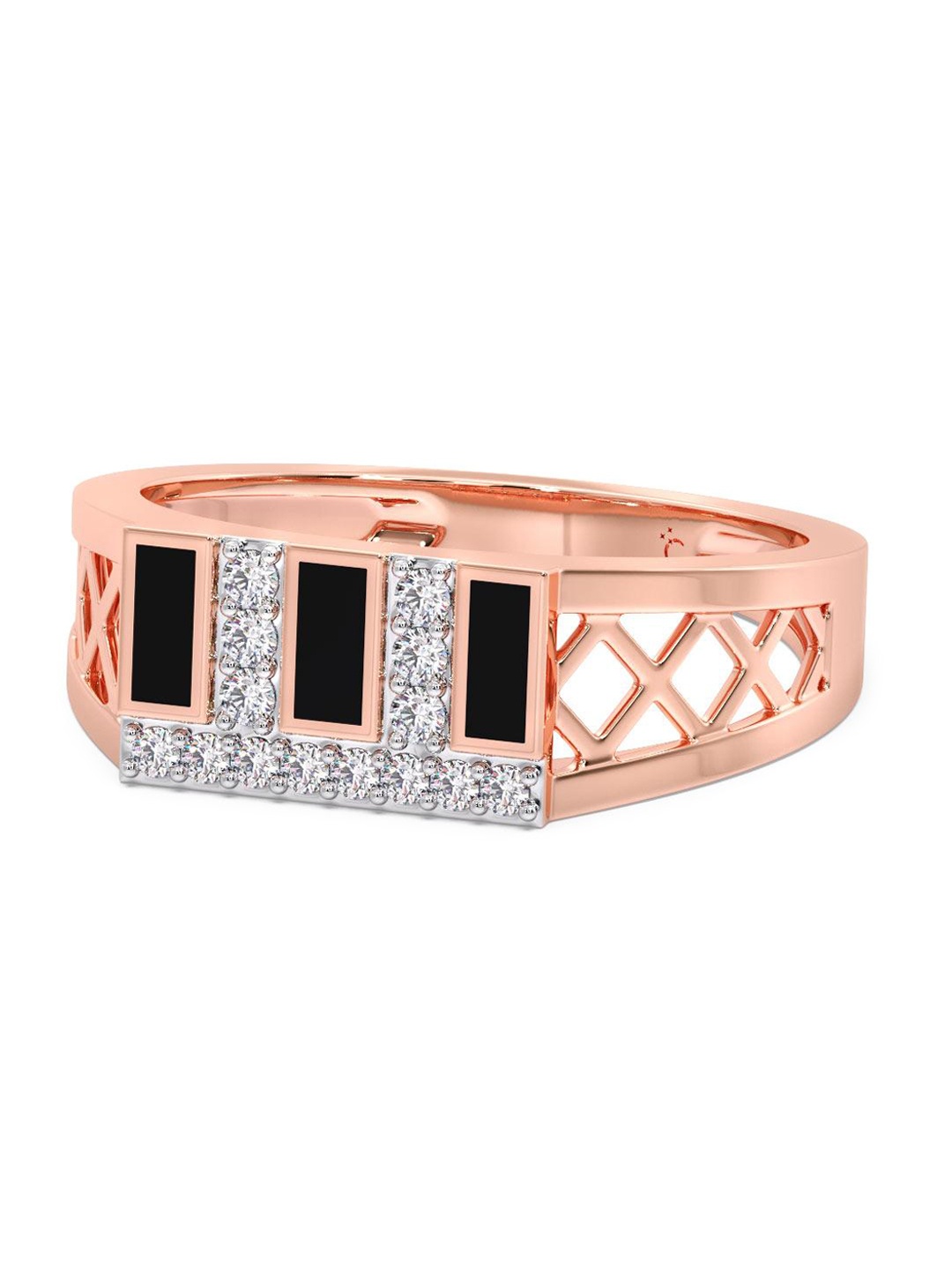 CANDERE A KALYAN JEWELLERS COMPANY Men Diamond-Studded 14KT Rose Gold Ring- 3.07 gm
CANDERE A KALYAN JEWELLERS COMPANY Men Diamond-Studded 14KT Rose Gold Ring- 3.07 gm