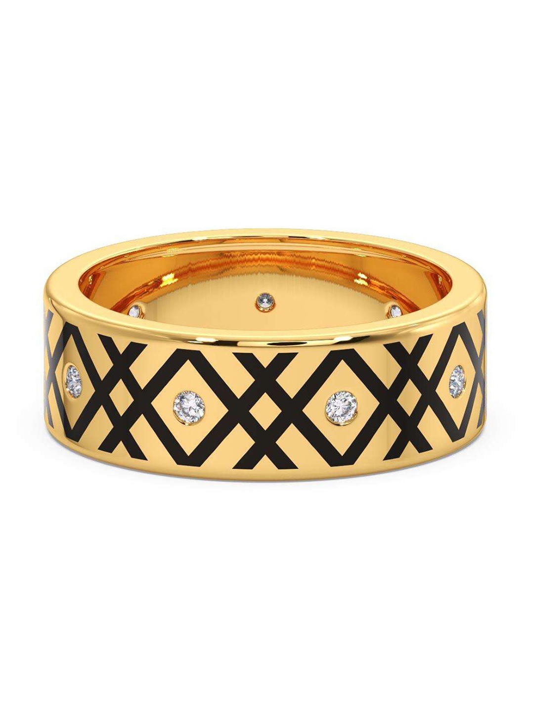 CANDERE A KALYAN JEWELLERS COMPANY Men Diamond-Studded 14KT Gold Ring - 4.9 gm
CANDERE A KALYAN JEWELLERS COMPANY Men Diamond-Studded 14KT Gold Ring - 4.9 gm