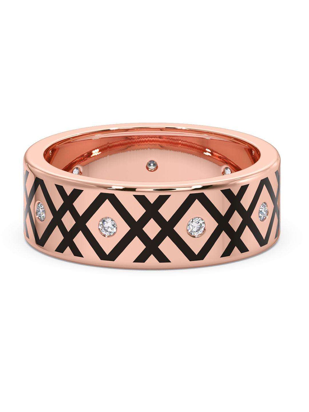 CANDERE A KALYAN JEWELLERS COMPANY Men 14KT Rose Gold Diamond-Studded Ring- 4.12 gm
CANDERE A KALYAN JEWELLERS COMPANY Men 14KT Rose Gold Diamond-Studded Ring- 4.12 gm