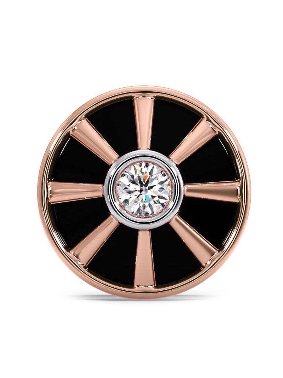 CANDERE A KALYAN JEWELLERS COMPANY Men Diamond-Studded 18KT Rose Gold Earrings - 1.31 g
CANDERE A KALYAN JEWELLERS COMPANY Men Diamond-Studded 18KT Rose Gold Earrings - 1.31 g
