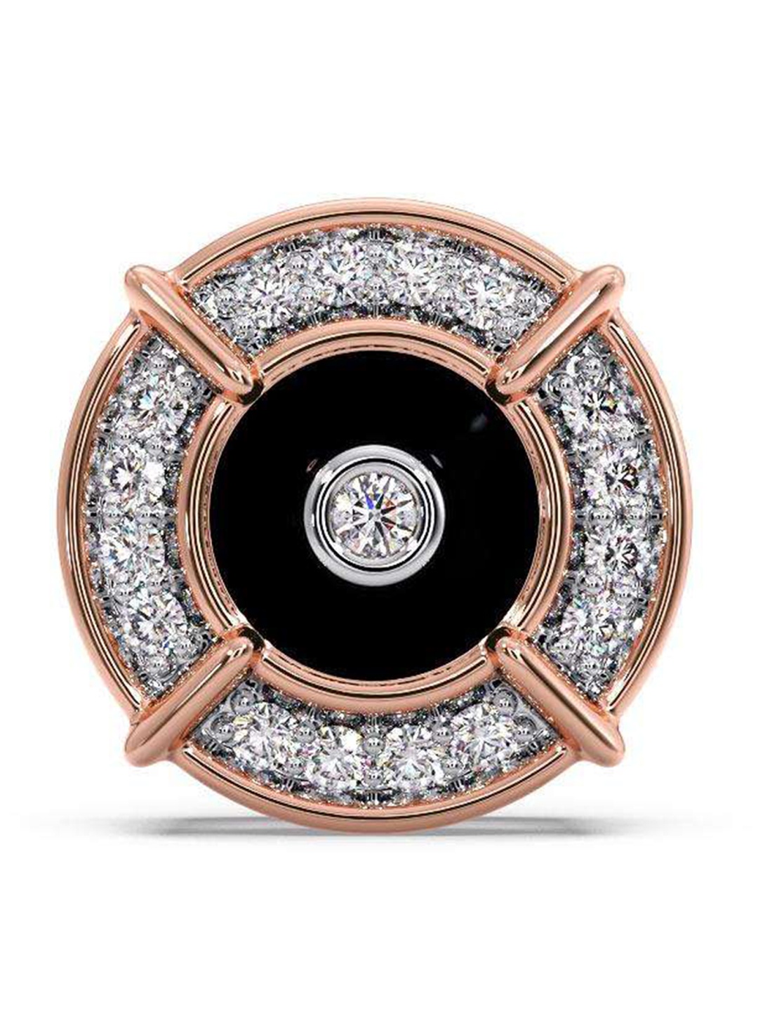 CANDERE A KALYAN JEWELLERS COMPANY Men Diamond-Studded 14KT Rose Gold Earrings - 1.28 g
CANDERE A KALYAN JEWELLERS COMPANY Men Diamond-Studded 14KT Rose Gold Earrings - 1.28 g