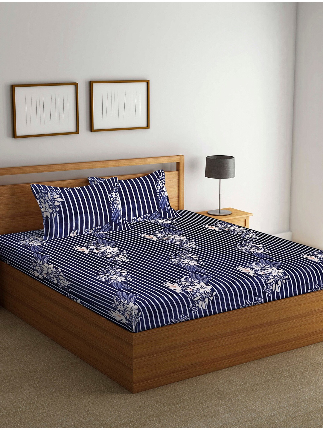 Stylespace by Isha Blue & White Floral 300 TC Warm Velvet King Bedsheet & 2 Pillow Covers
Stylespace by Isha Blue & White Floral 300 TC Warm Velvet King Bedsheet & 2 Pillow Covers