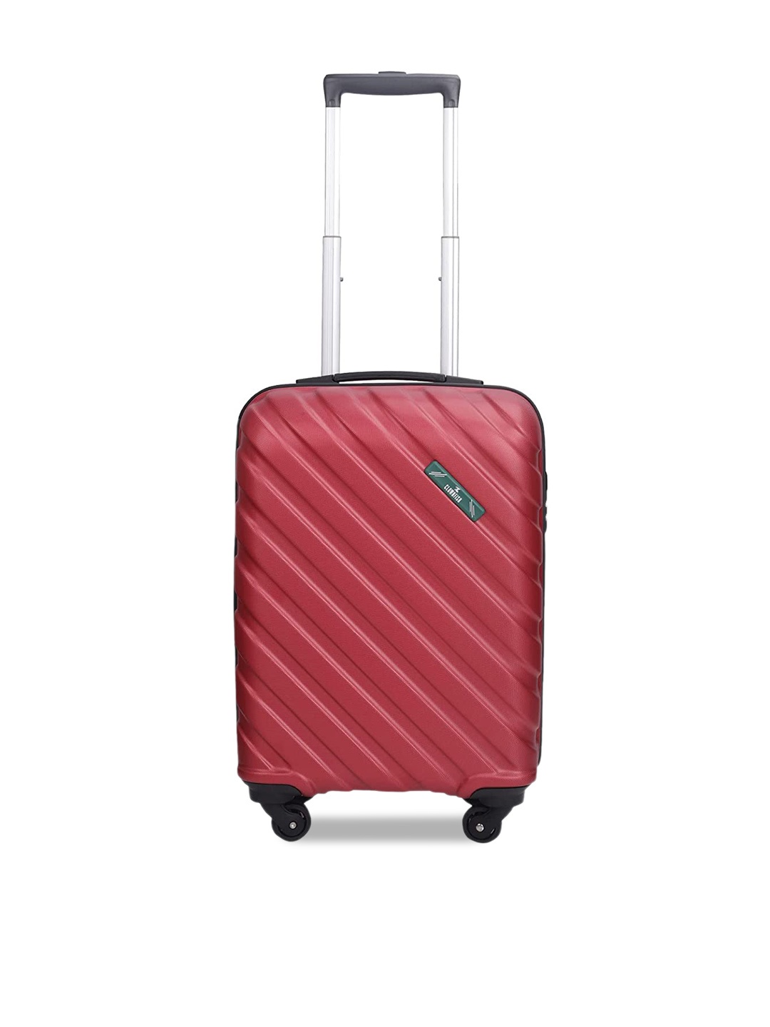 THE CLOWNFISH Armstrong Textured Hard Sided Small Trolley Suitcase, Red
THE CLOWNFISH Armstrong Textured Hard Sided Small Trolley Suitcase, Red
