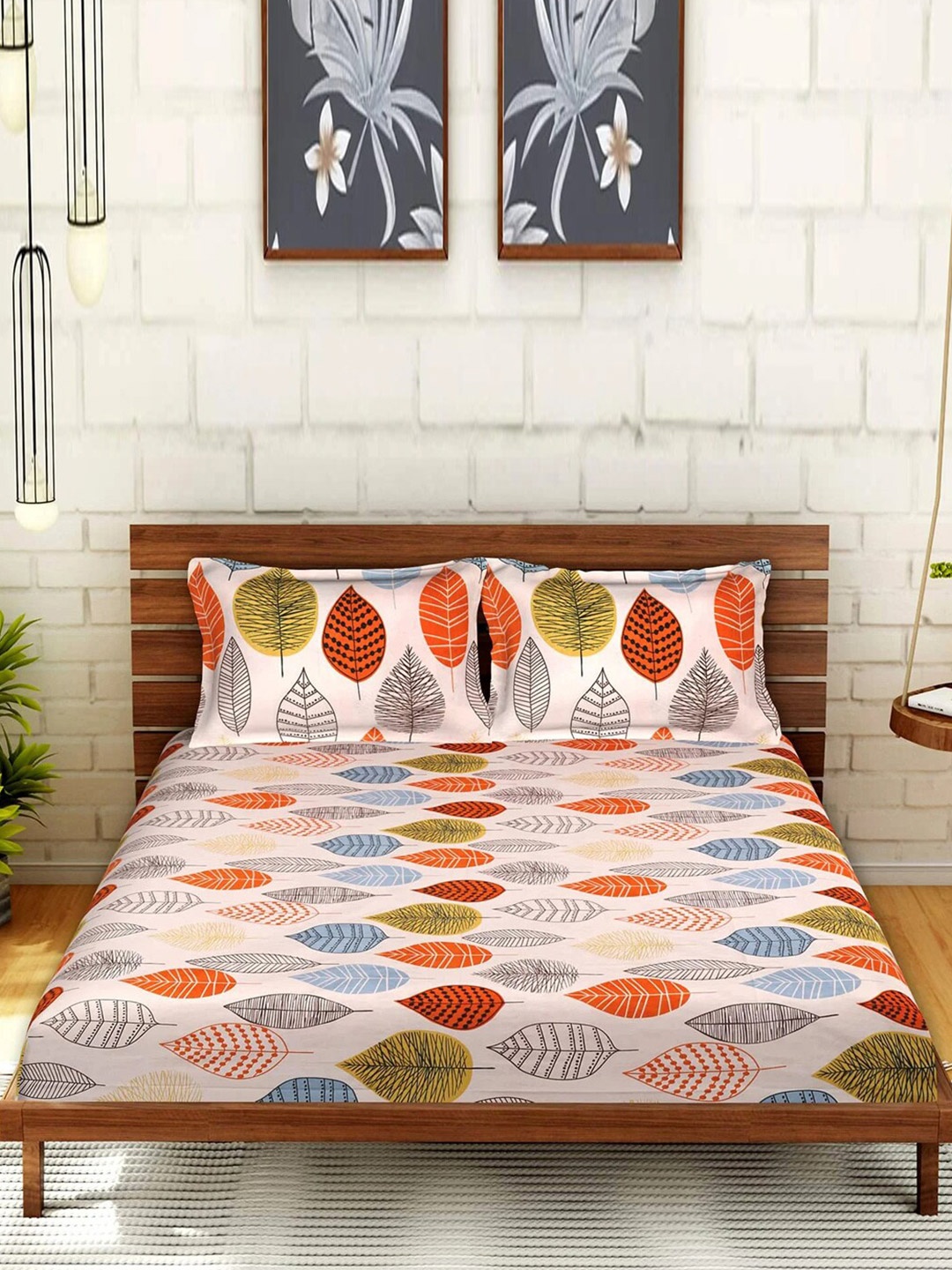 Kuber Industries Multicoloured Floral 144 TC King Bedsheet with 2 Pillow Covers, Multi
Kuber Industries Multicoloured Floral 144 TC King Bedsheet with 2 Pillow Covers, Multi