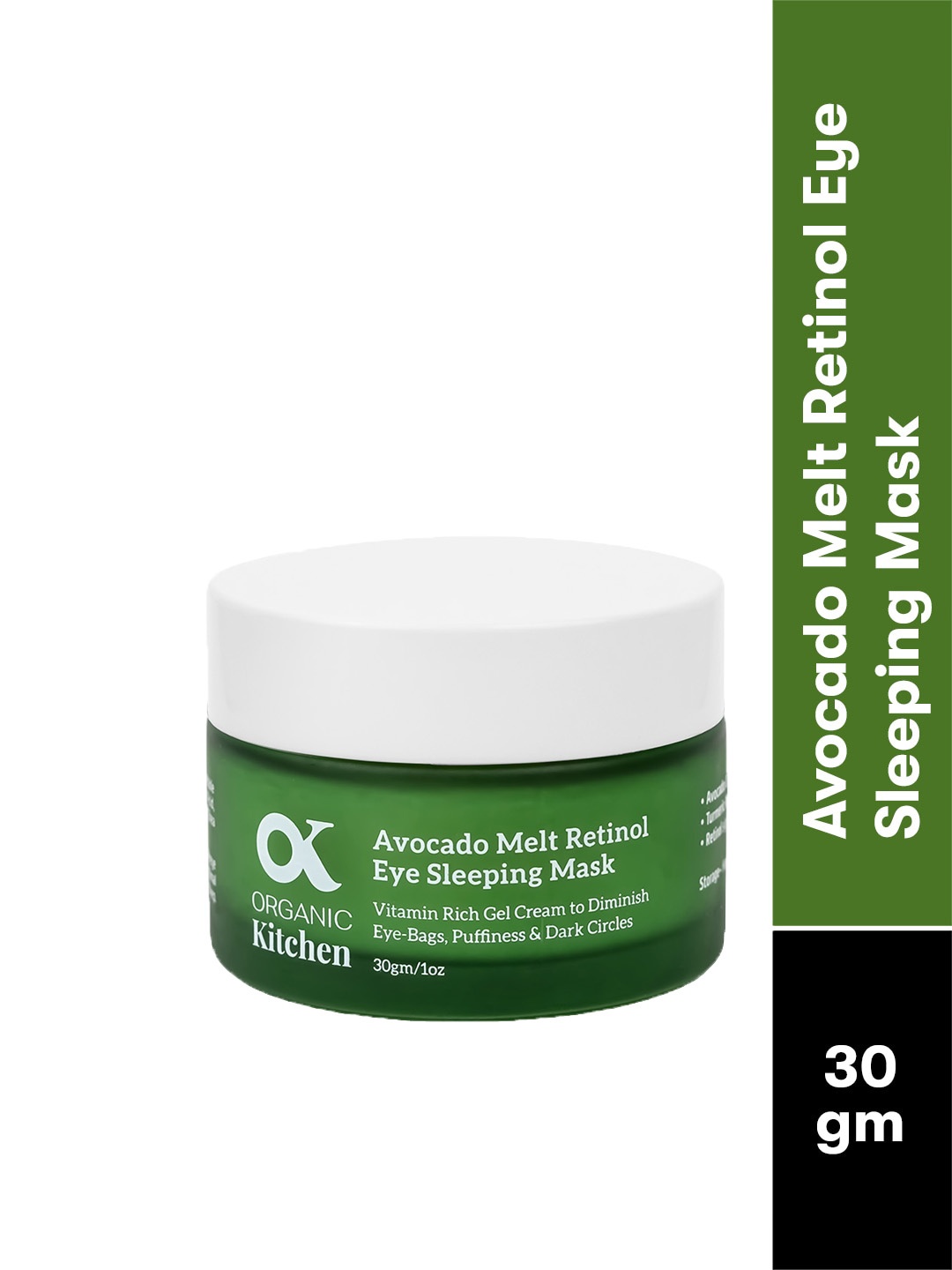 Organic Kitchen Avocado Melt Retinol Eye Sleeping Mask for Eyebags & Puffiness - 30 ml, Green
Organic Kitchen Avocado Melt Retinol Eye Sleeping Mask for Eyebags & Puffiness - 30 ml, Green
