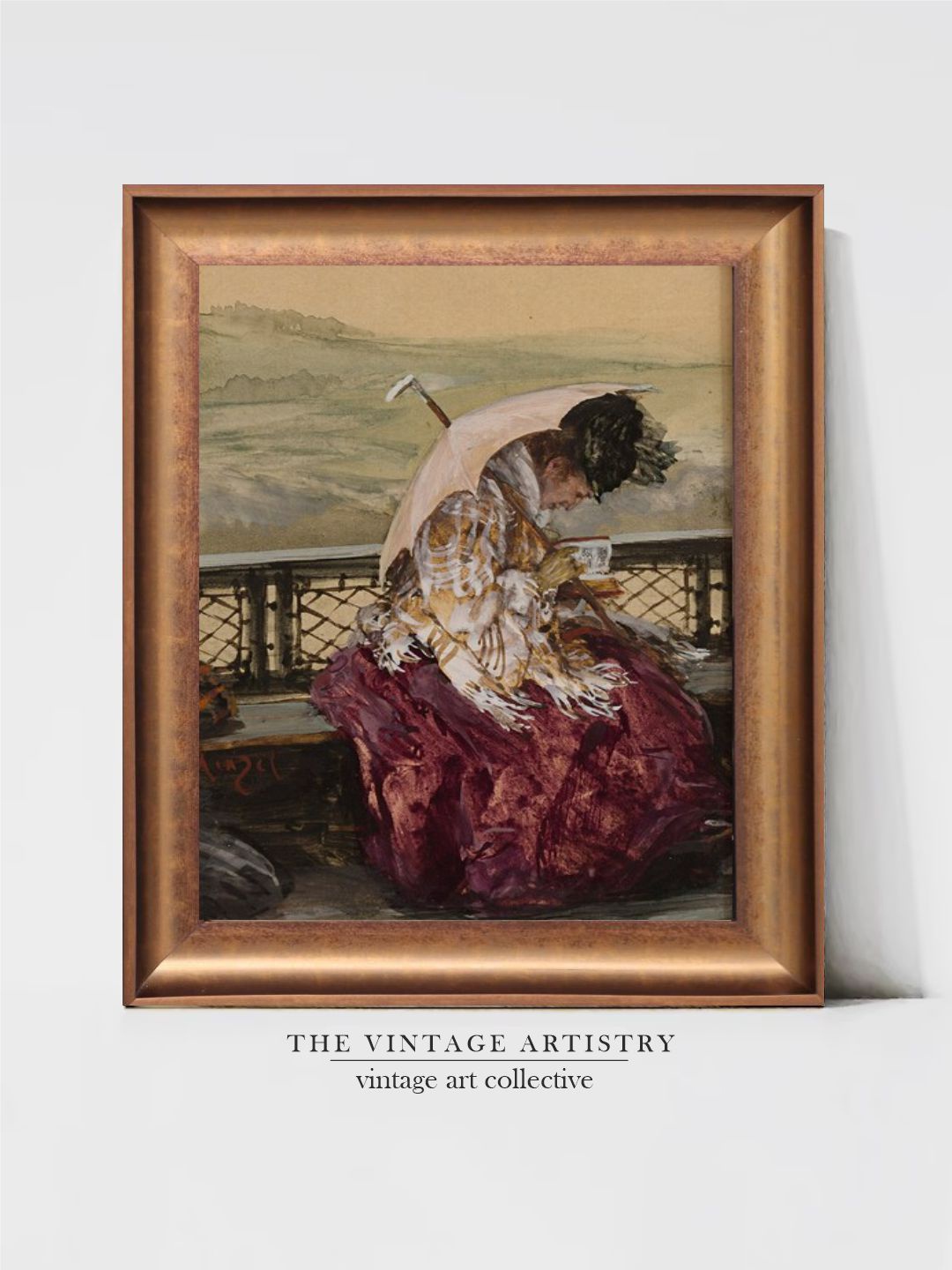 THE VINTAGE ARTISTRY Brown Antique Portrait Seated Woman Reading Book Painting Wall Art
THE VINTAGE ARTISTRY Brown Antique Portrait Seated Woman Reading Book Painting Wall Art